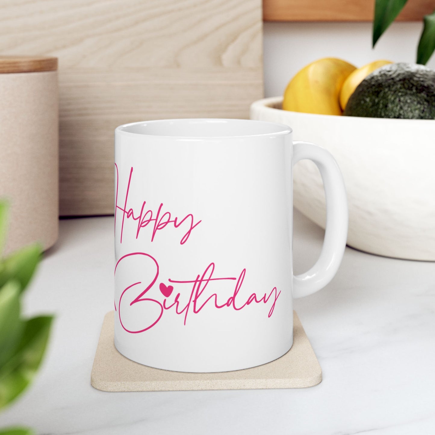 Happy Birthday Dinosaur Ceramic Mug - Fun & Colorful Gift for Kids