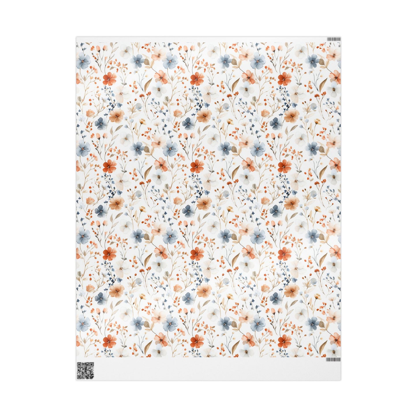 Floral Wrapping Paper, Gift Wrap, Holiday Wrap, Birthday Present, Eco-Friendly Decorations