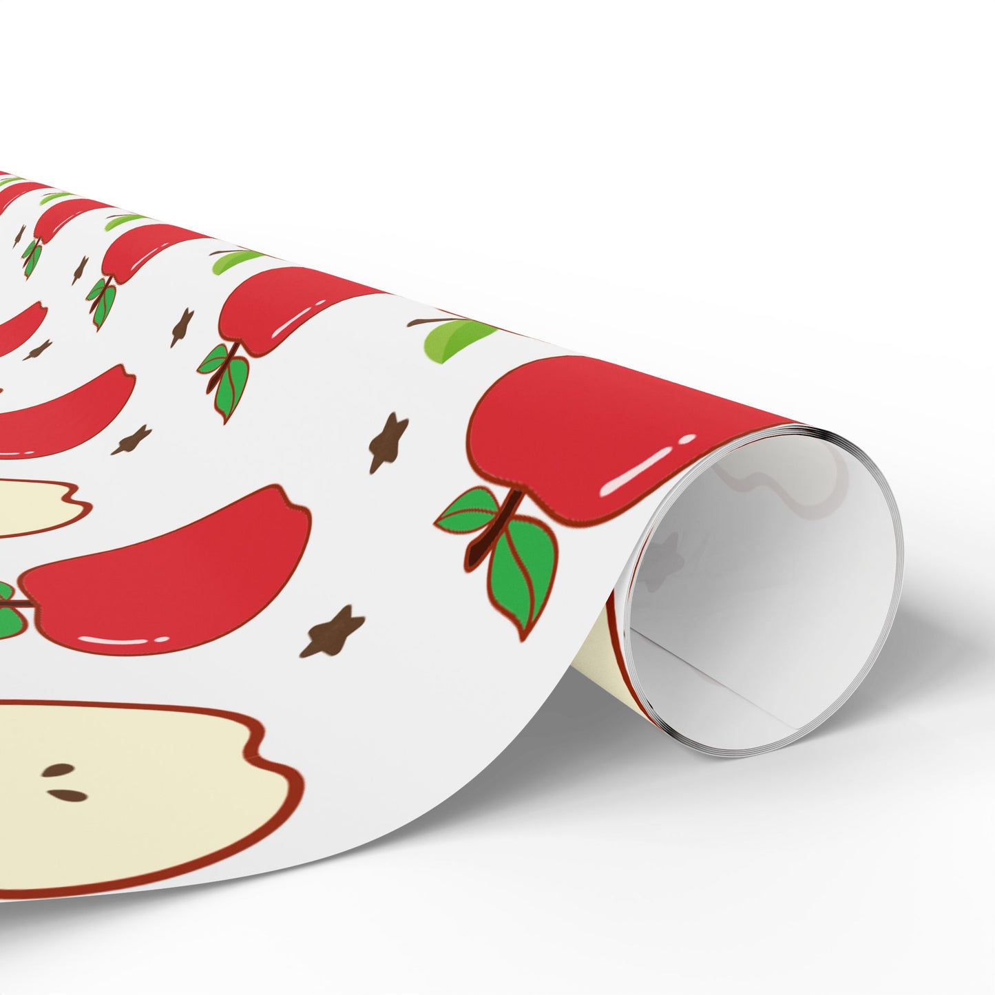 Apple-Themed Wrapping Paper, Cute Gift Wrap for Birthdays, Holidays, Teacher Gifts, Fall Celebrations, Party Supplies