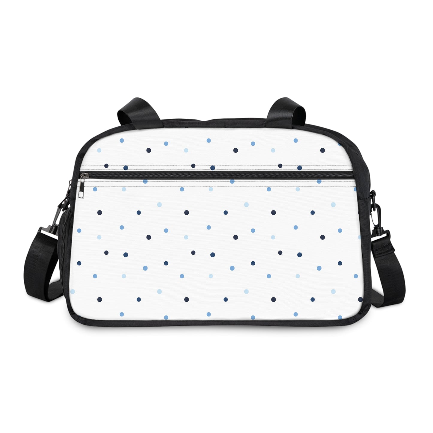 Polka Dot Fitness Handbag | Gym Bag, Workout Tote, Sports Bag, Travel Organizer, Unisex Fitness Accessory