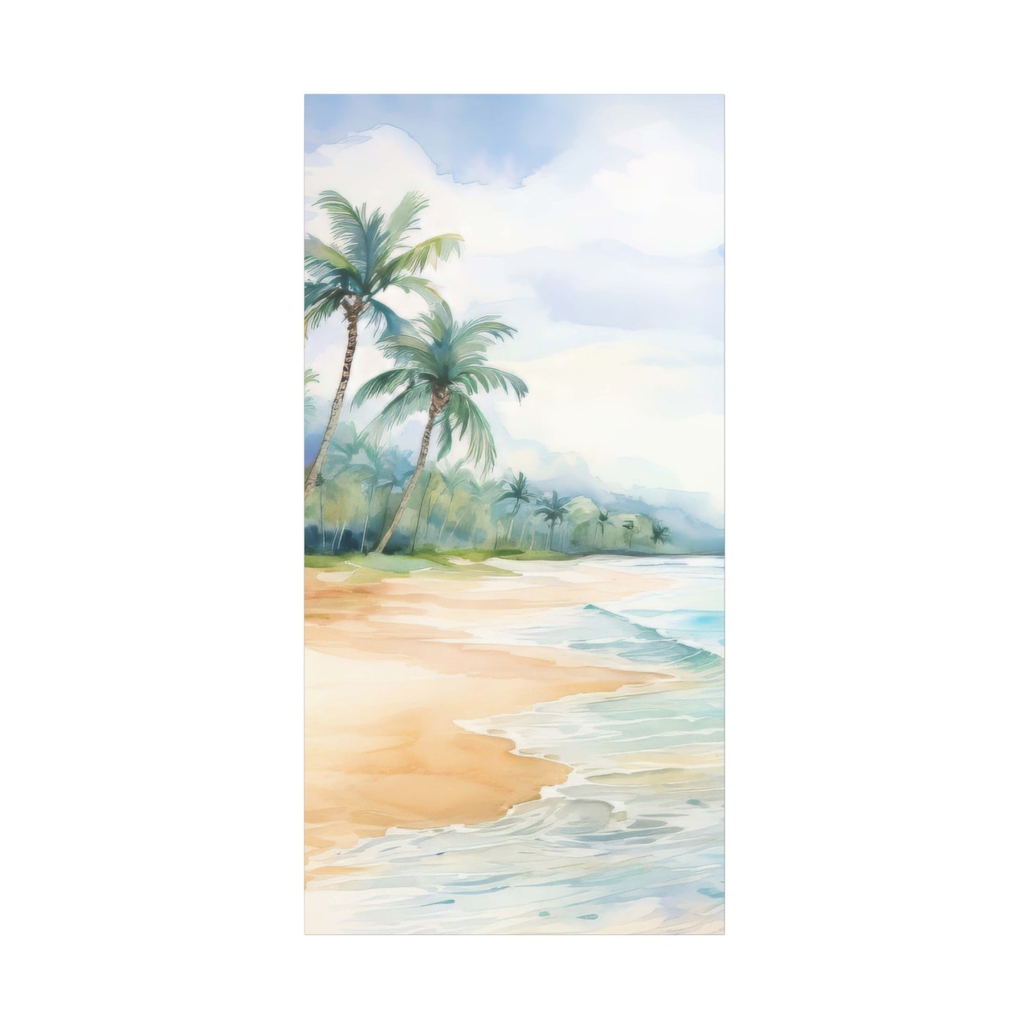 Beach Vibes Wall Art, Coastal Canvas Print, Tropical Decor, Ocean Scene Artwork, Home Decor, Gift for Beach Lovers, Summer Wall Art