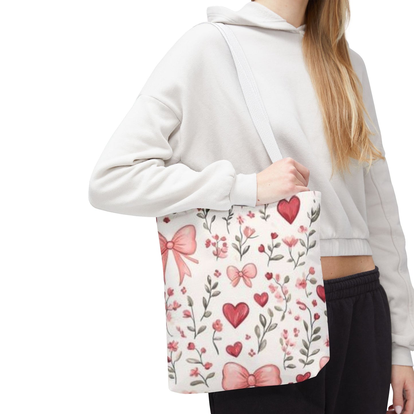Romantic Floral Tote Bag, Perfect for Mother’s Day, Valentine's Day, Bridesmaid Gift, Everyday Use, Cute Shopping Bag