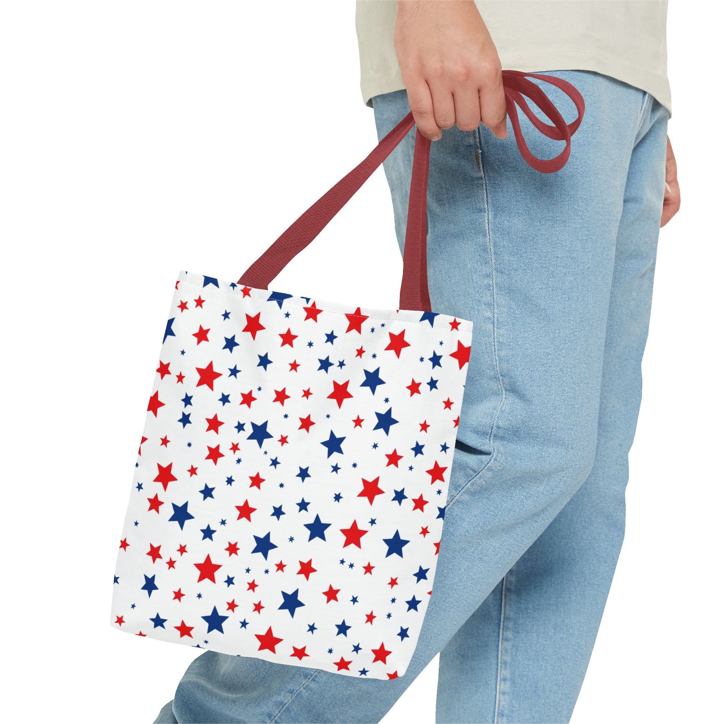 Patriotic Star Tote Bag, Perfect for 4th of July, Festivals, Shopping, Beach Days, Everyday Use, Gift for Her