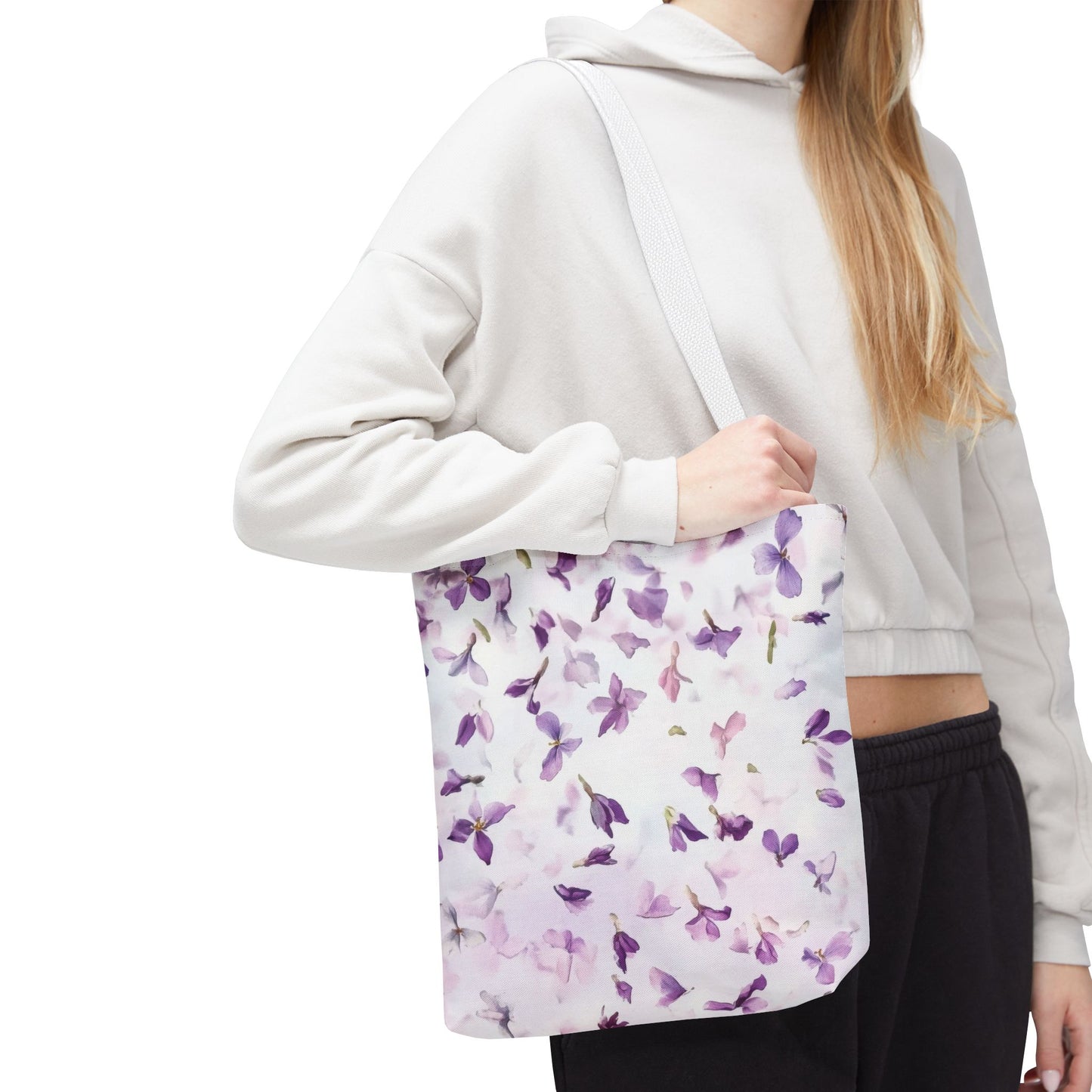 Elegant Floral Tote Bag, Stylish Shopping Bag, Reusable Eco-Friendly Tote, Perfect for Gifts, Spring & Summer Outings