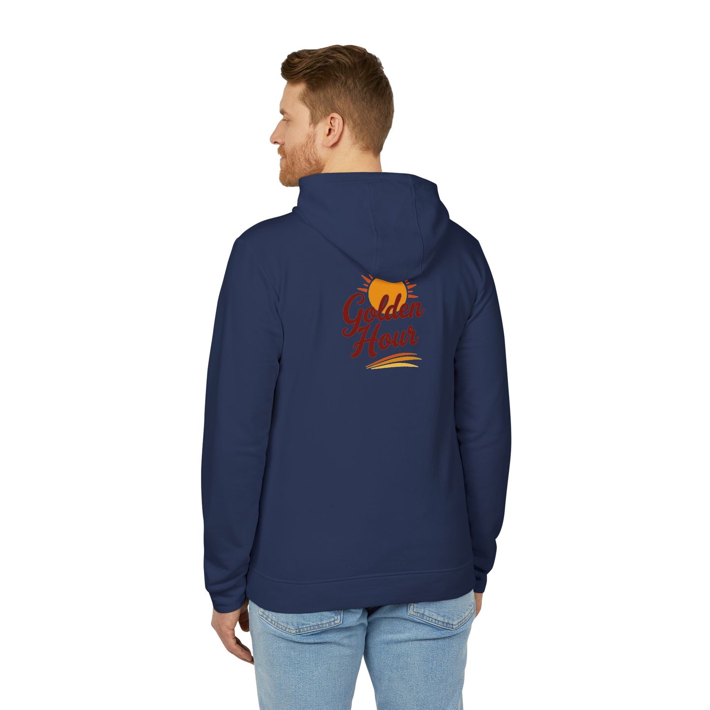 Golden Hour Fleece Hoodie - Cozy Unisex Sweatshirt for Travel, Casual Wear, Gift for Friends, Fall Fashion, Hoodie for Relaxing
