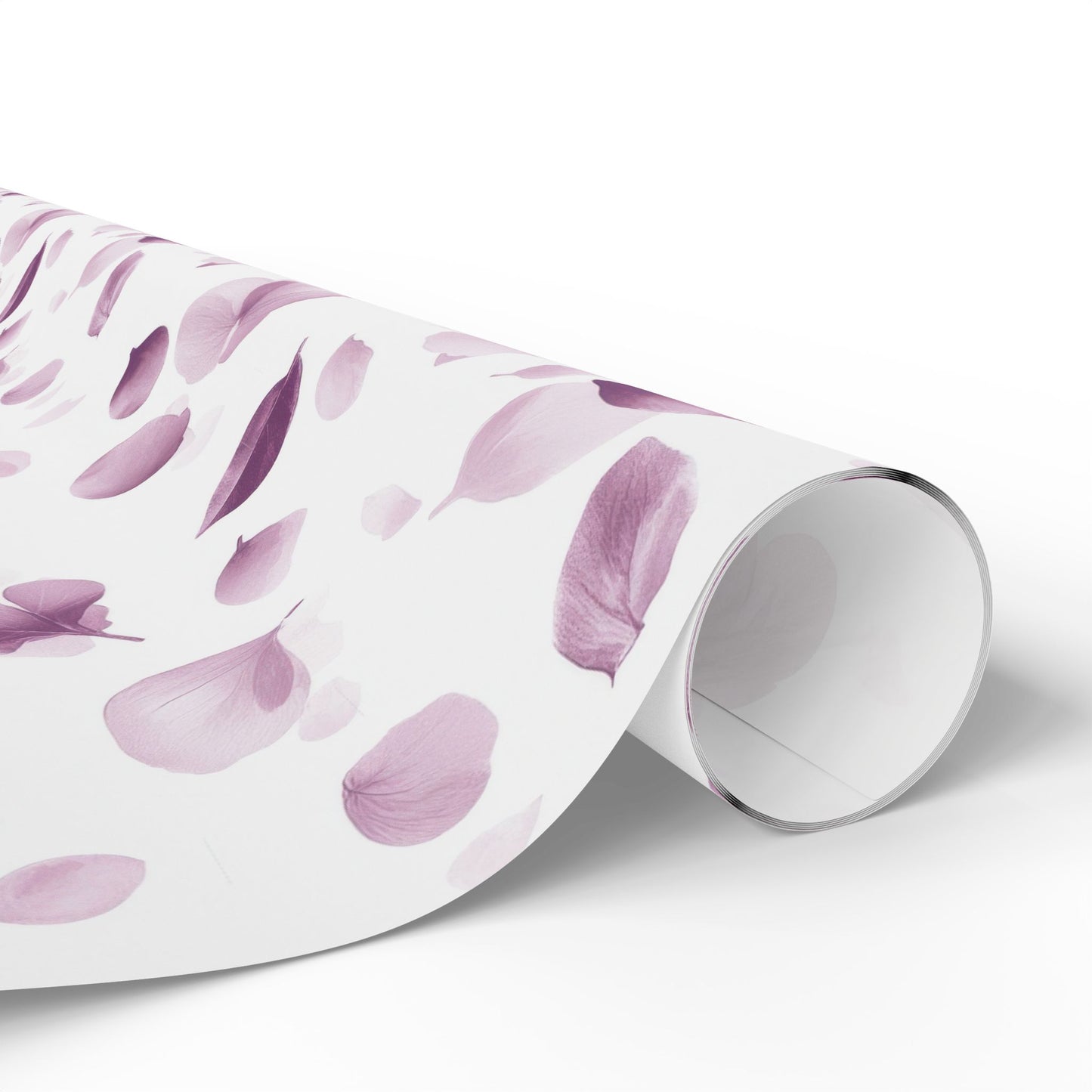 Elegant Floral Wrapping Paper, Gift Wrap for Weddings, Birthdays, and Special Occasions, Light Purple Petal Design