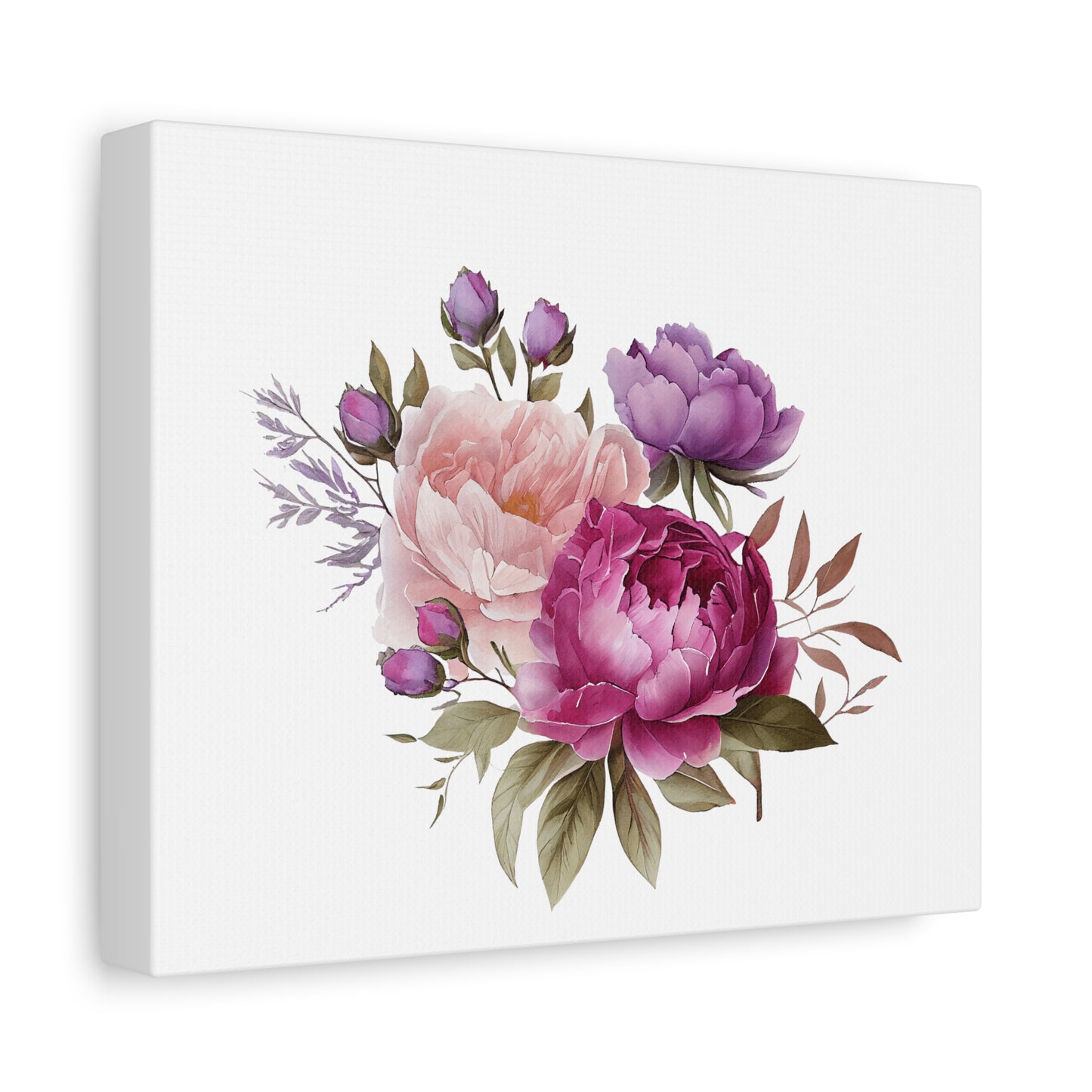 Floral Wall Art Canvas, Home Decor, Gift for Her, Peony Art, Living Room Decoration, Mothers Day