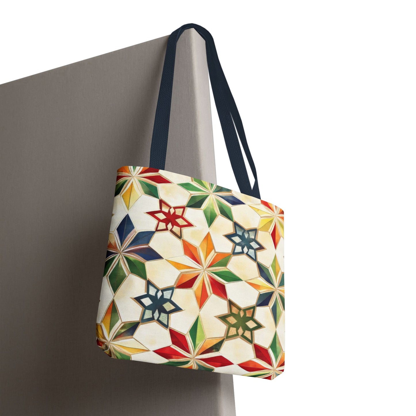 Colorful Geometric Tote Bag - Versatile Shopping Bag, Beach Tote, Gym Bag, Eco-Friendly Gift, Travel Companion