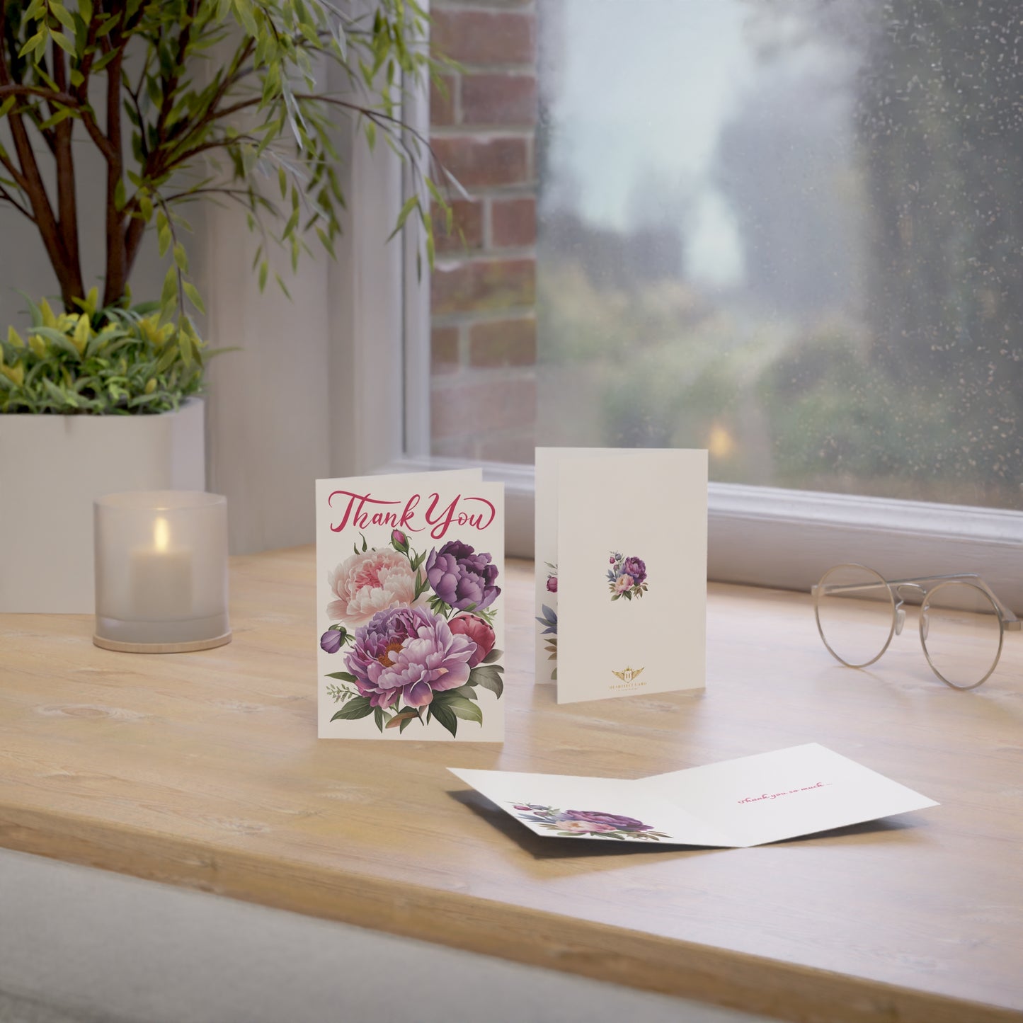 Floral Greeting Cards, Thank You Cards, Assorted Card Set, Floral Design Cards, Elegant Stationery, Perfect for Any Occasion