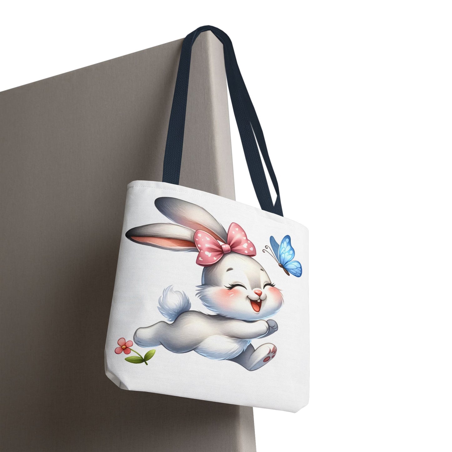 Cute Bunny Tote Bag - Stylish, Practical, Spring Decor, Easter Gift, Floral Shopping