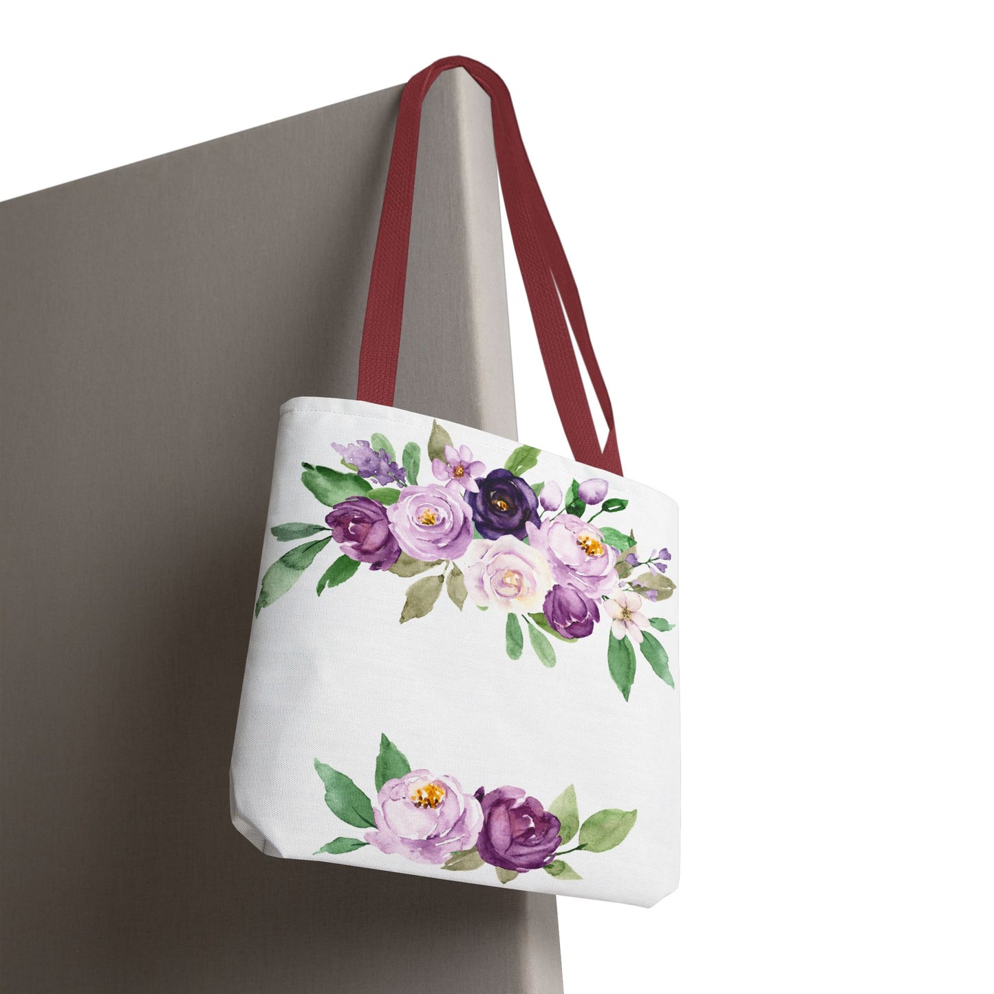 Floral Tote Bag, Stylish Market Bag, Spring Gift, Eco-Friendly Shopping Bag, Flower Print, Birthday Present, Lightweight Carryall