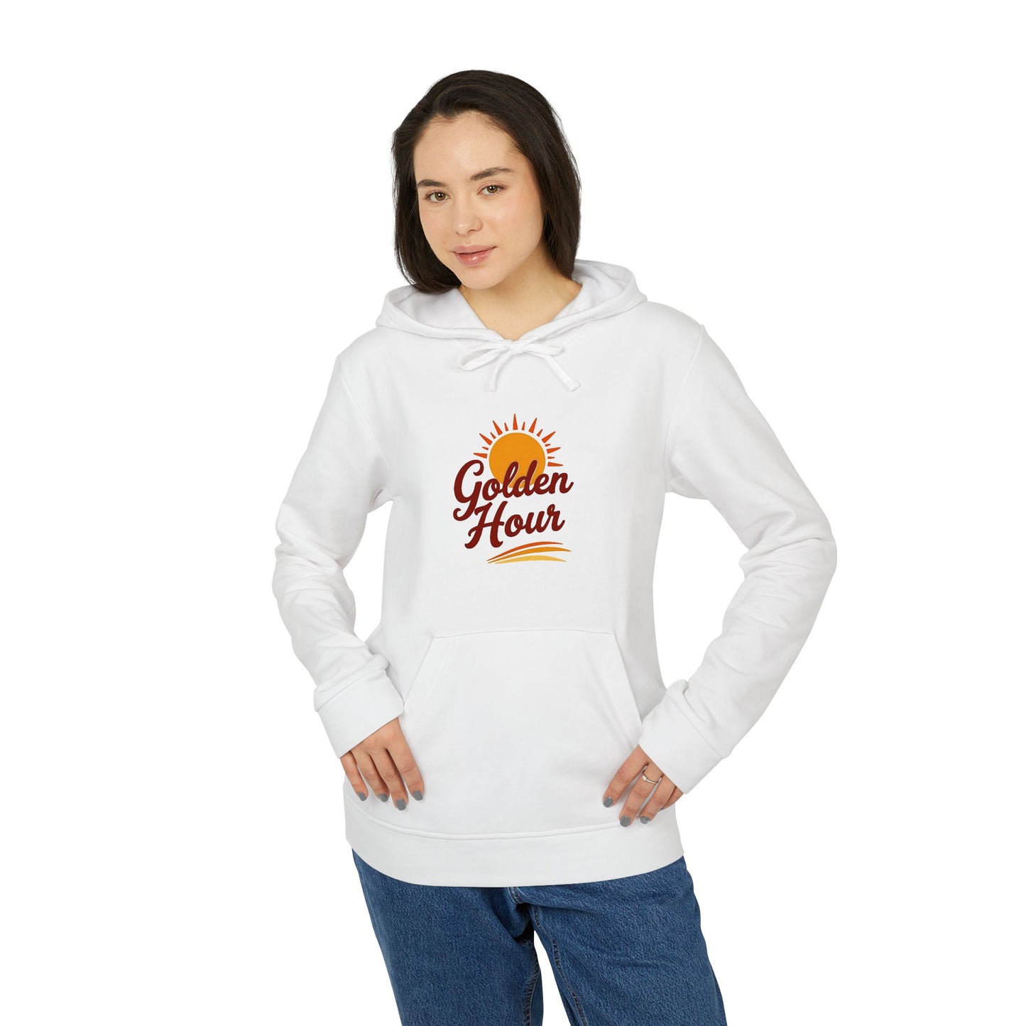 Golden Hour Fleece Hoodie - Cozy Unisex Sweatshirt for Travel, Casual Wear, Gift for Friends, Fall Fashion, Hoodie for Relaxing