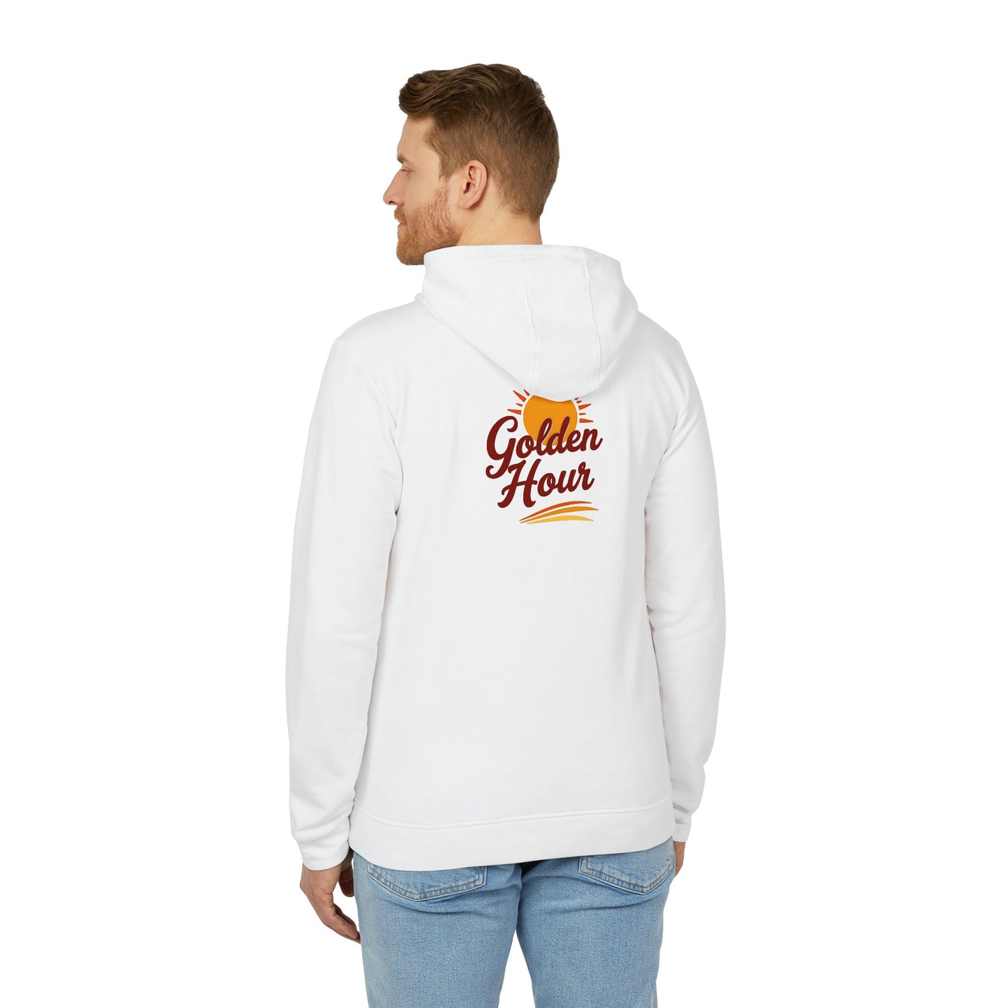 Golden Hour Fleece Hoodie - Cozy Unisex Sweatshirt for Travel, Casual Wear, Gift for Friends, Fall Fashion, Hoodie for Relaxing
