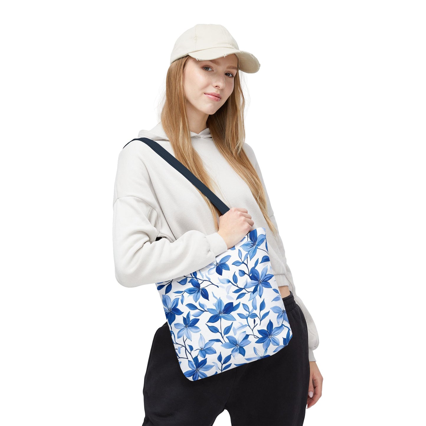 Charming Floral Tote Bag, Reusable Shopping Bag, Eco-Friendly, Gift for Her, Stylish Everyday Bag