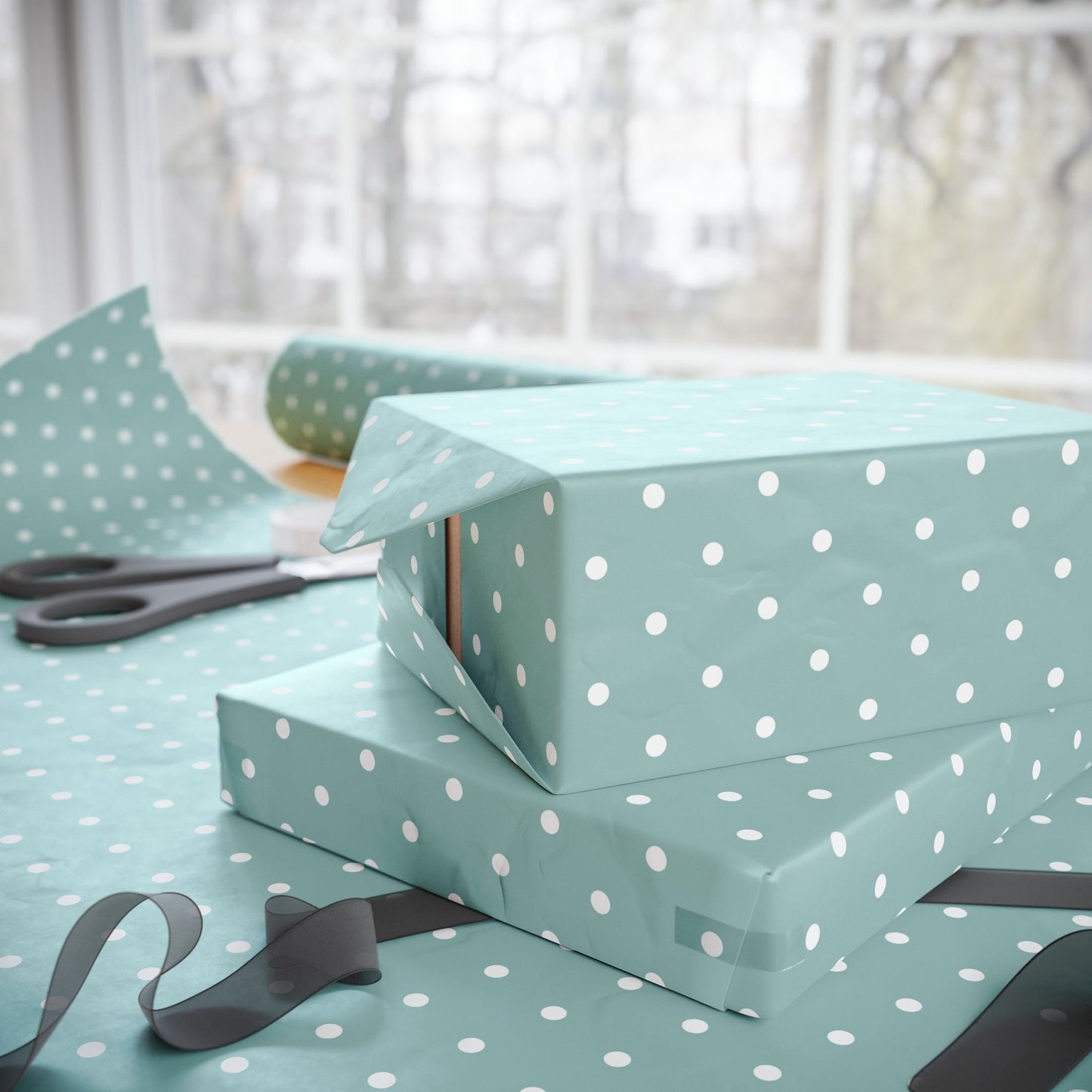Charming Polka Dot Wrapping Paper for Any Occasion, Gift Wrap, Birthday, Holidays, Celebrations, Eco-Friendly