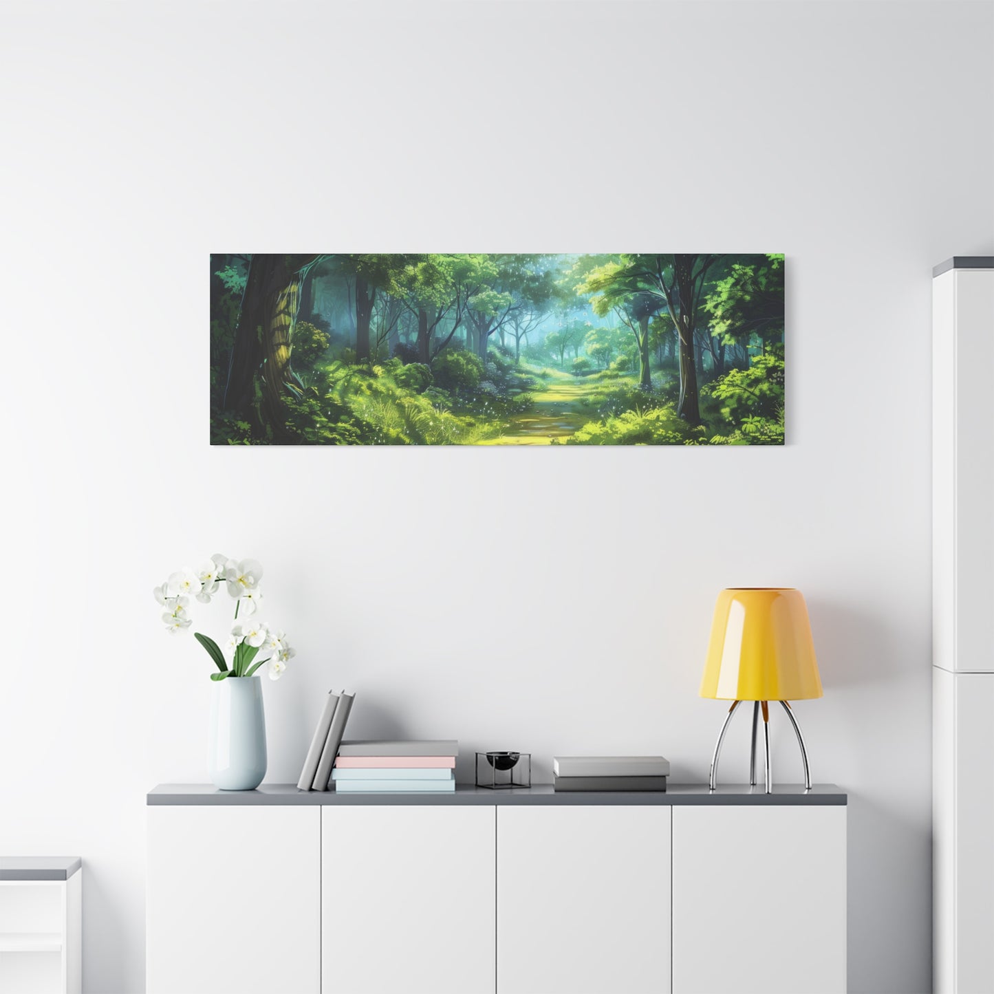 Serene Forest Canvas Print, Nature Wall Art, Home Decor, Gift for Nature Lovers, Eco-Friendly Artwork, Meditation Decoration