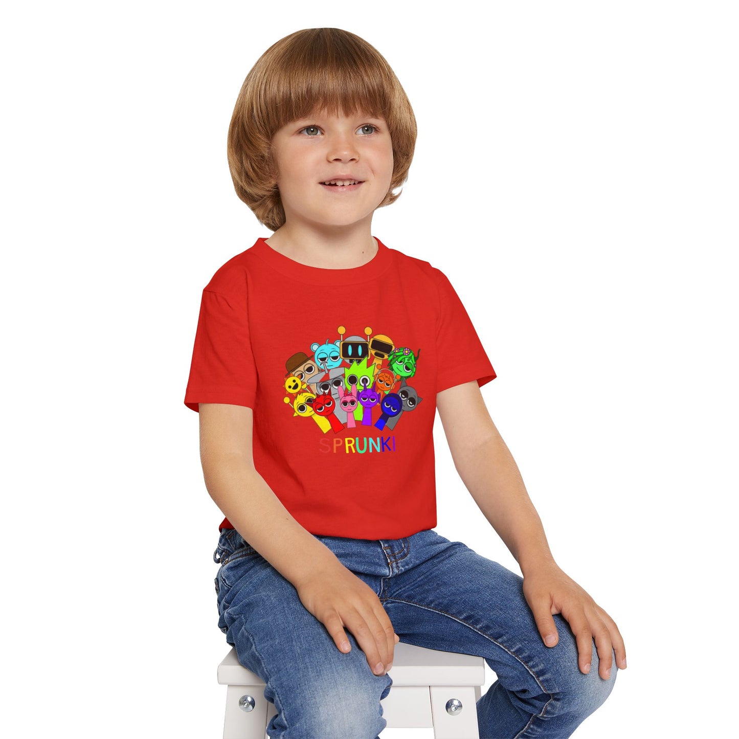 Colorful Toddler T-Shirt with Fun Characters | Kids Gift, Birthday Shirt, Holiday Apparel, Playful Outfit, Cute Tee
