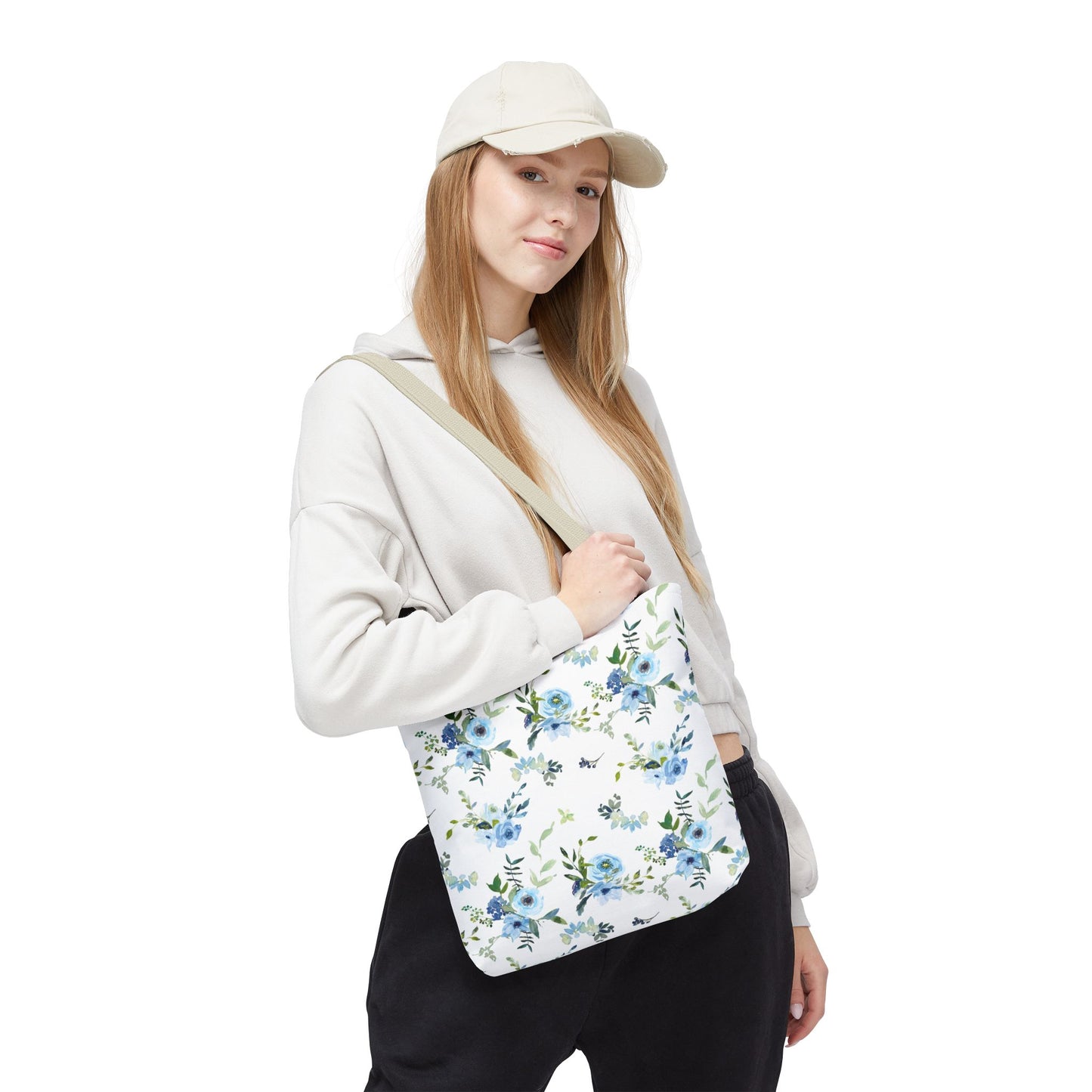 Floral Tote Bag, Stylish Reusable Bag, Eco-Friendly Shopping Tote, Beach Bag, Gift Bag for Her