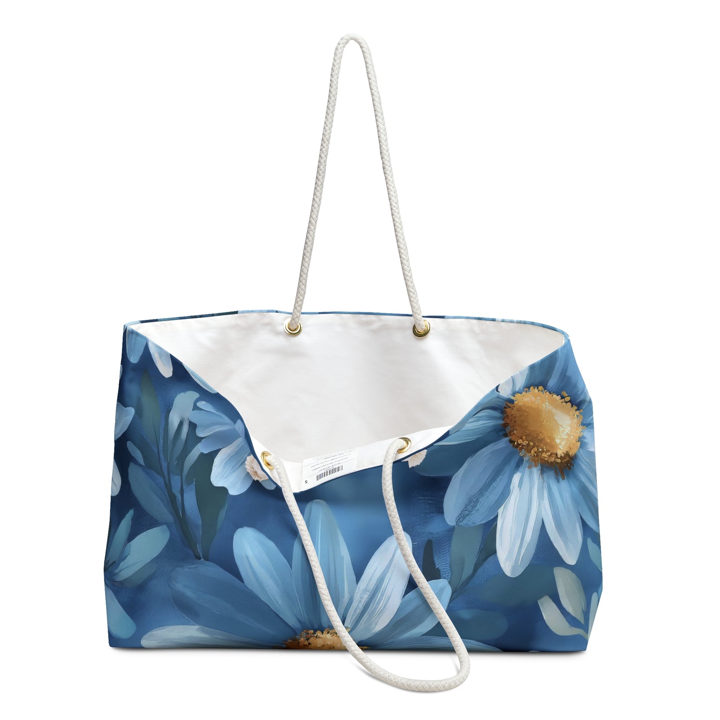 Floral Weekend Bag - Flower Print Tote, Travel Bag, Beach Bag, Canvas Weekender, Gift for Her