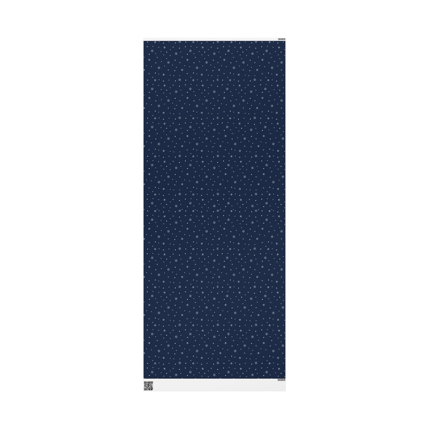Navy Blue Snowflake Wrapping Paper, Festive Gift Wrap for Holidays, Christmas, Birthday, Winter Celebration, Eco-friendly Decorative Paper