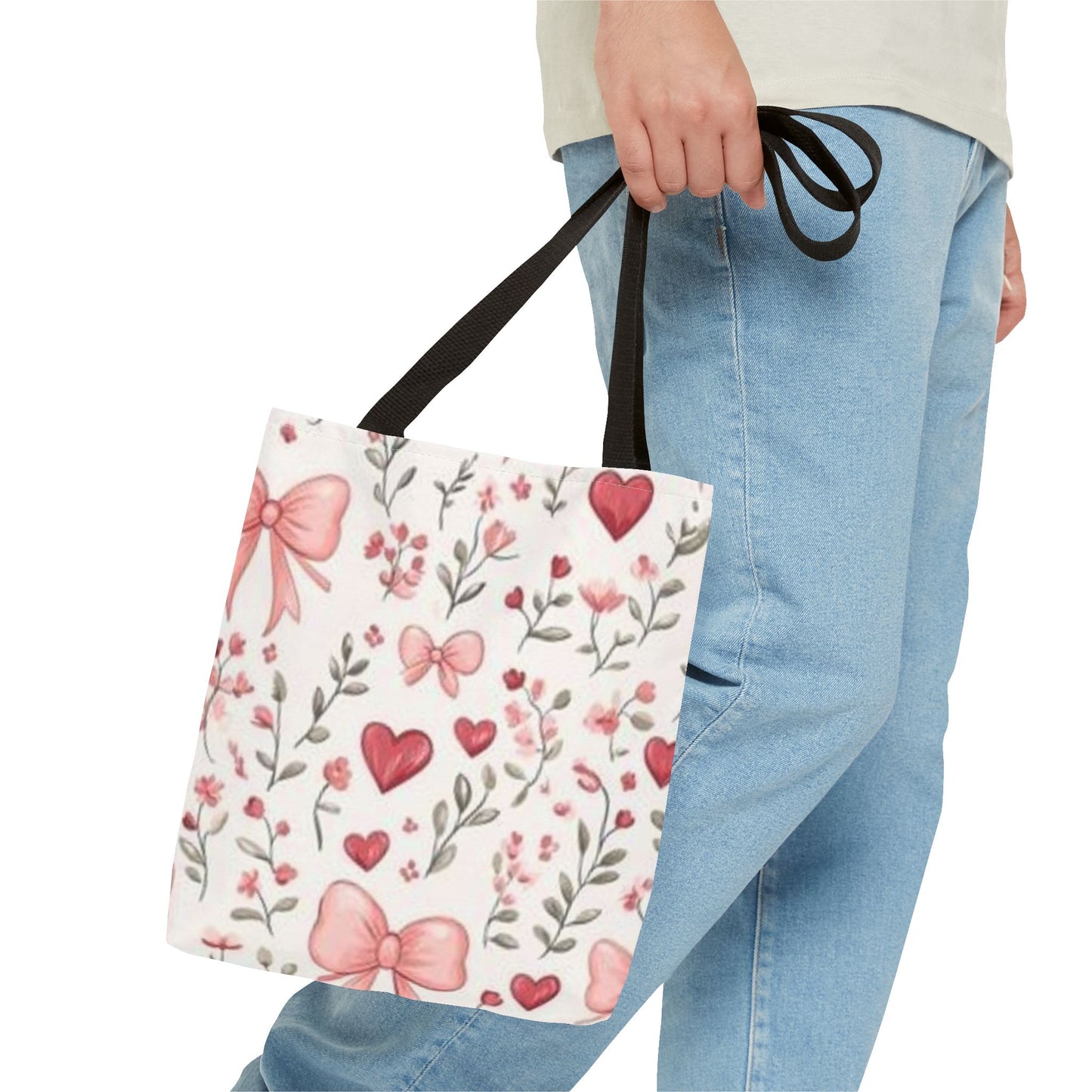 Romantic Floral Tote Bag, Perfect for Mother’s Day, Valentine's Day, Bridesmaid Gift, Everyday Use, Cute Shopping Bag