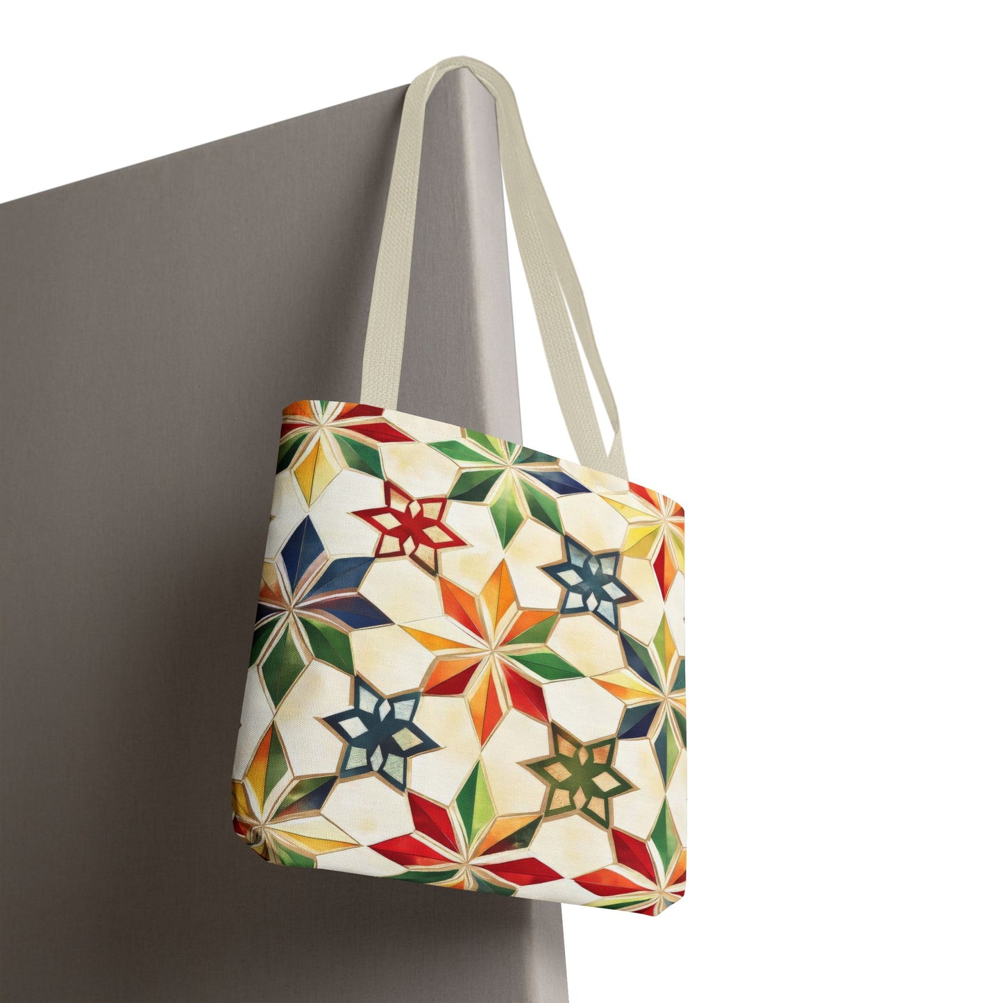 Colorful Geometric Tote Bag - Versatile Shopping Bag, Beach Tote, Gym Bag, Eco-Friendly Gift, Travel Companion