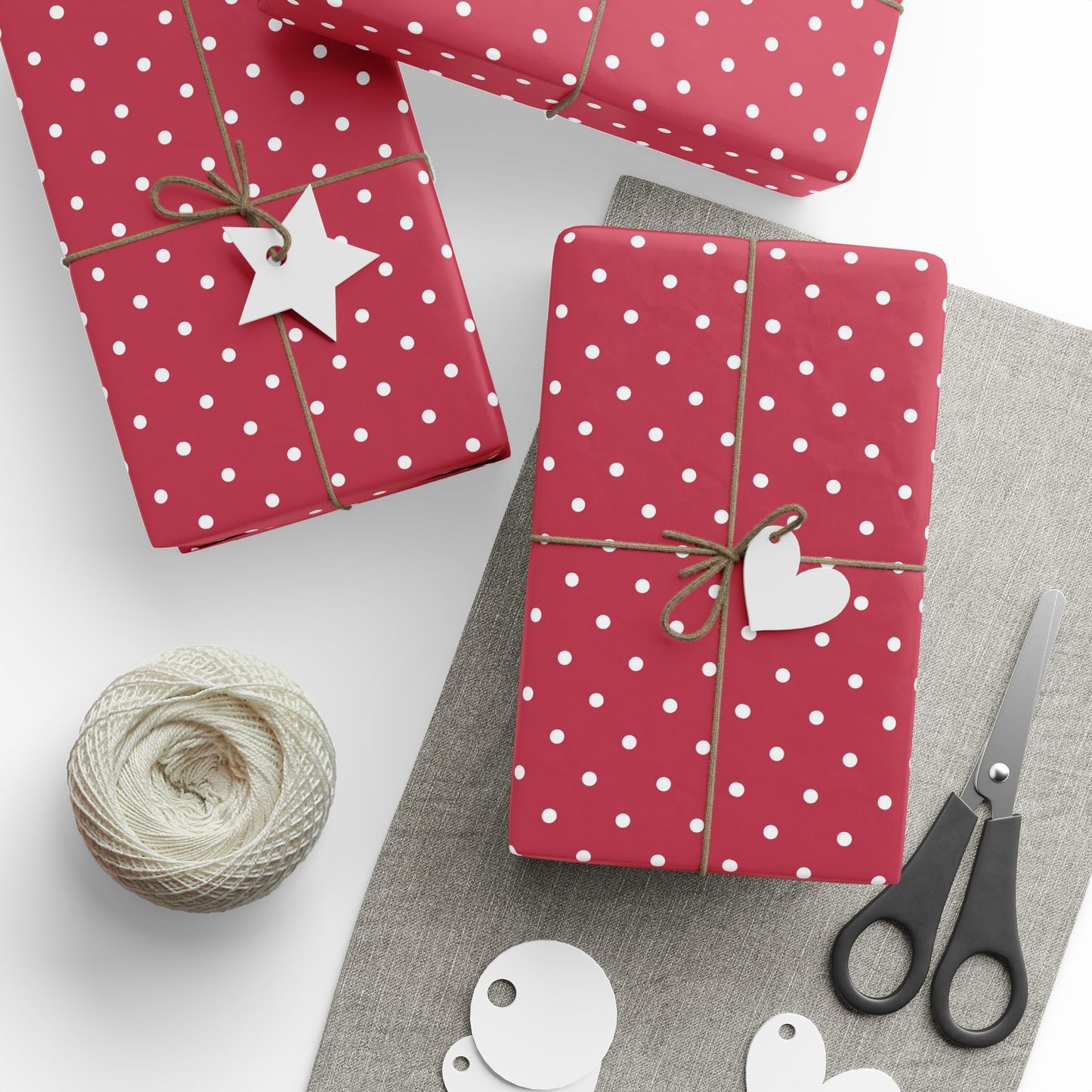 Polka Dot Wrapping Paper Roll - Festive Gift Wrap for Birthdays, Holidays, Weddings, Party Decor, Cute Presents