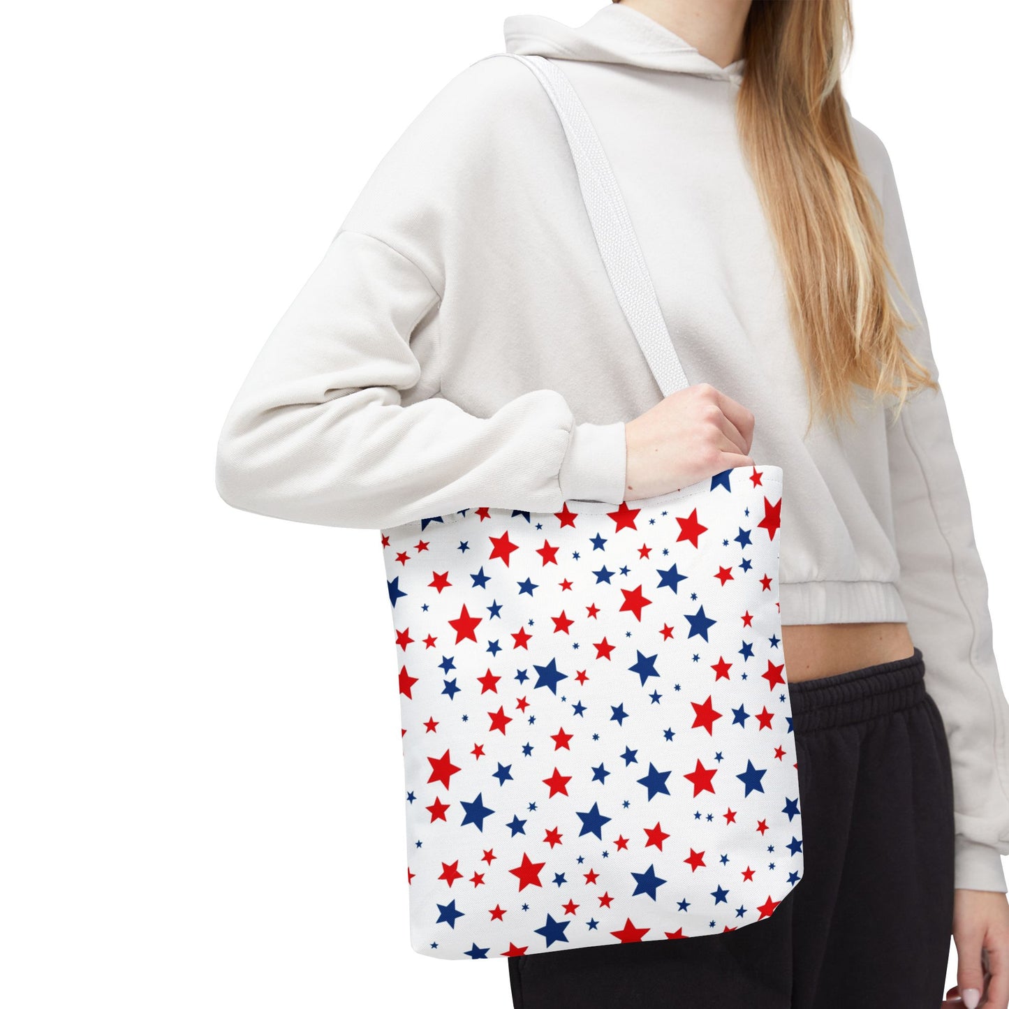 Patriotic Star Tote Bag, Perfect for 4th of July, Festivals, Shopping, Beach Days, Everyday Use, Gift for Her