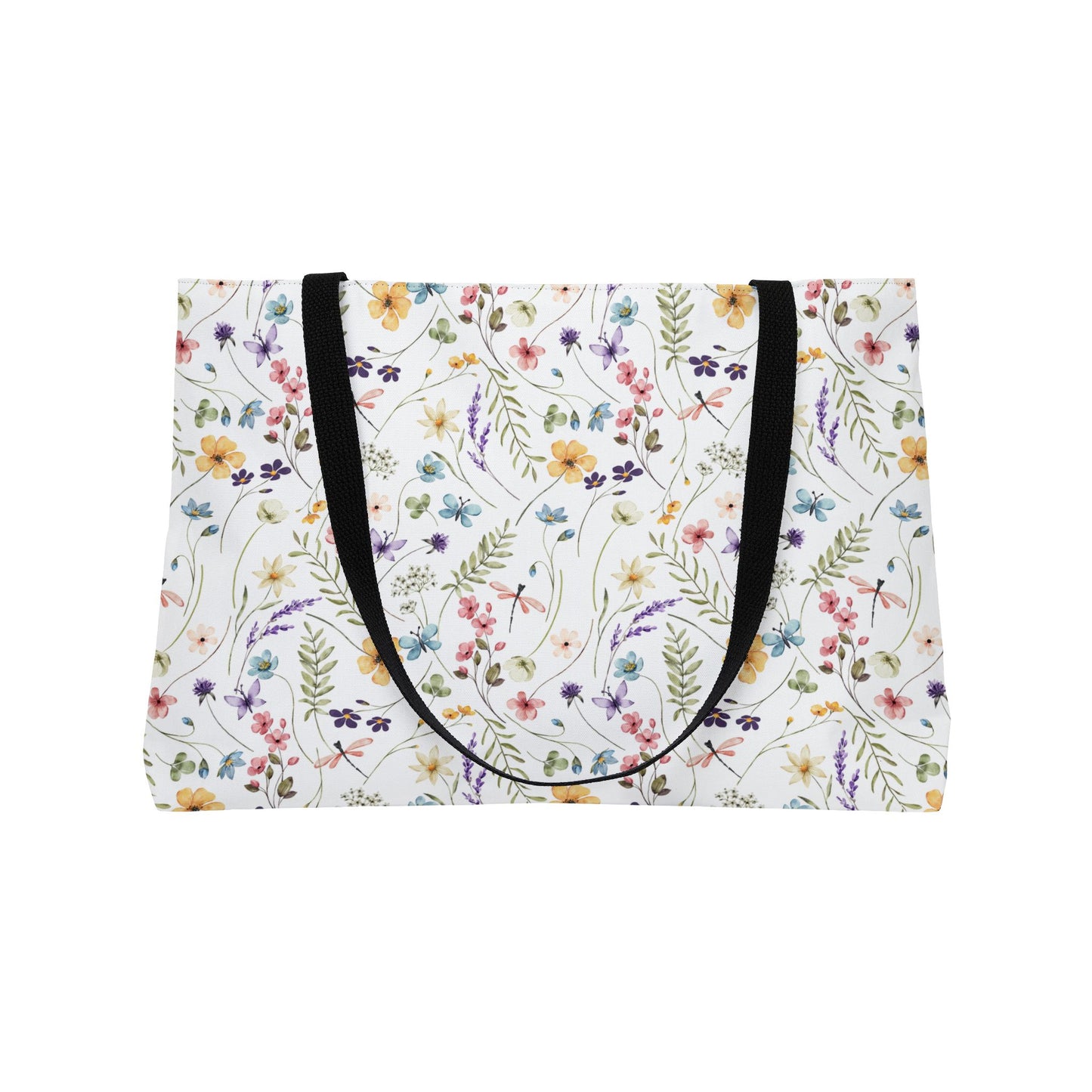 Floral Weekender Tote Bag - Vibrant Travel Essential for Beach, Gym, Picnic, or Overnight Getaway