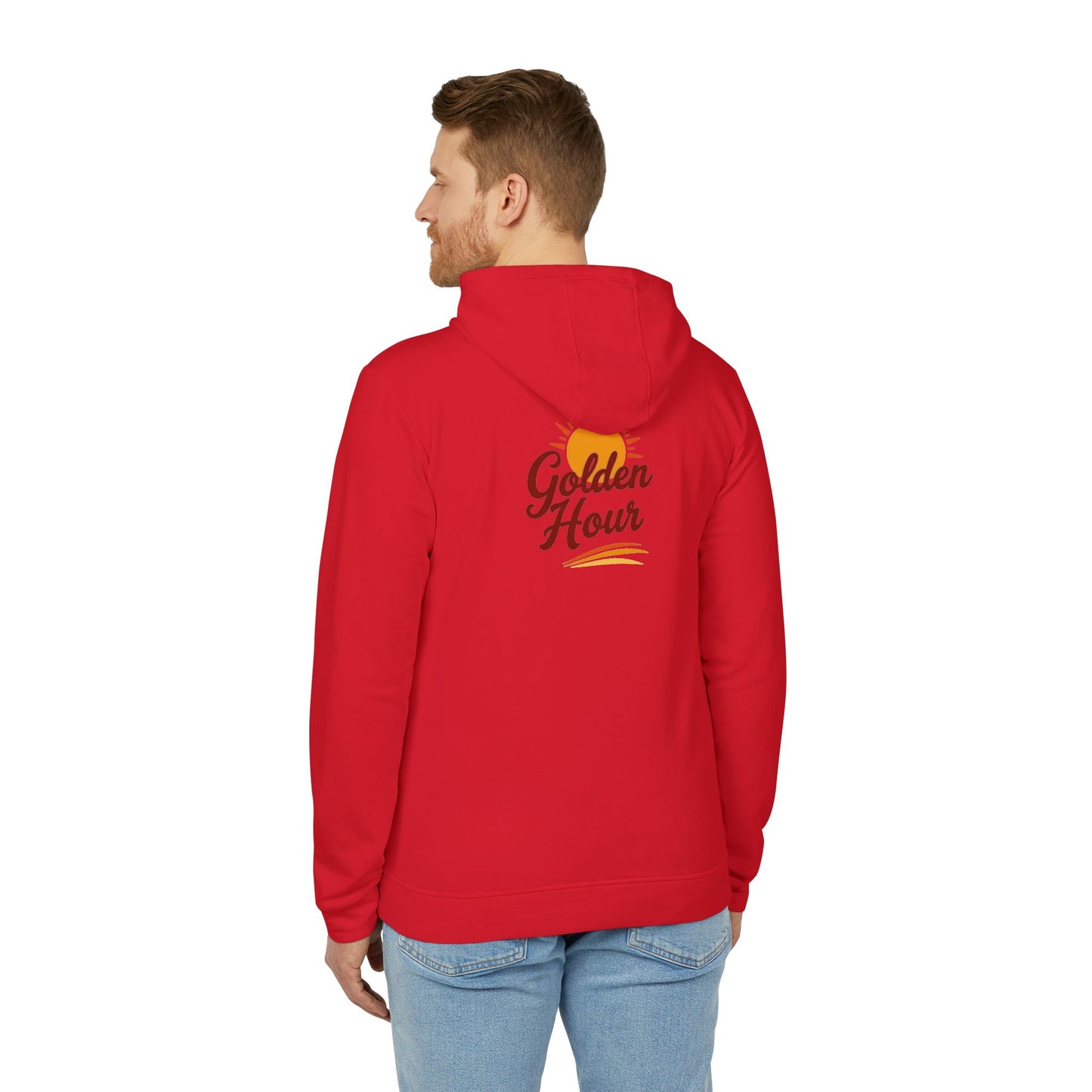 Golden Hour Fleece Hoodie - Cozy Unisex Sweatshirt for Travel, Casual Wear, Gift for Friends, Fall Fashion, Hoodie for Relaxing