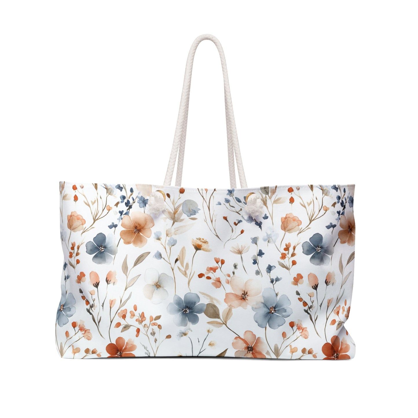 Floral Weekender Bag, Weekend Travel Tote, Stylish Gym Bag, Floral Overnight Bag, Eco-Friendly Tote Bag, Chic Beach Bag