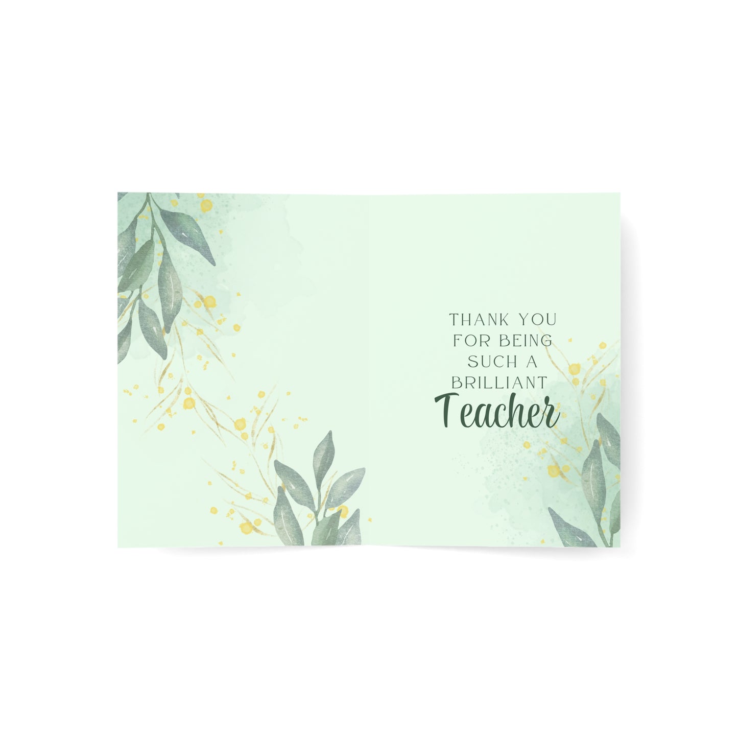 Thank You Teacher Greeting Cards Set | Floral Cards, Teacher Appreciation, Thank You Notes, Classroom Gifts, Stationery
