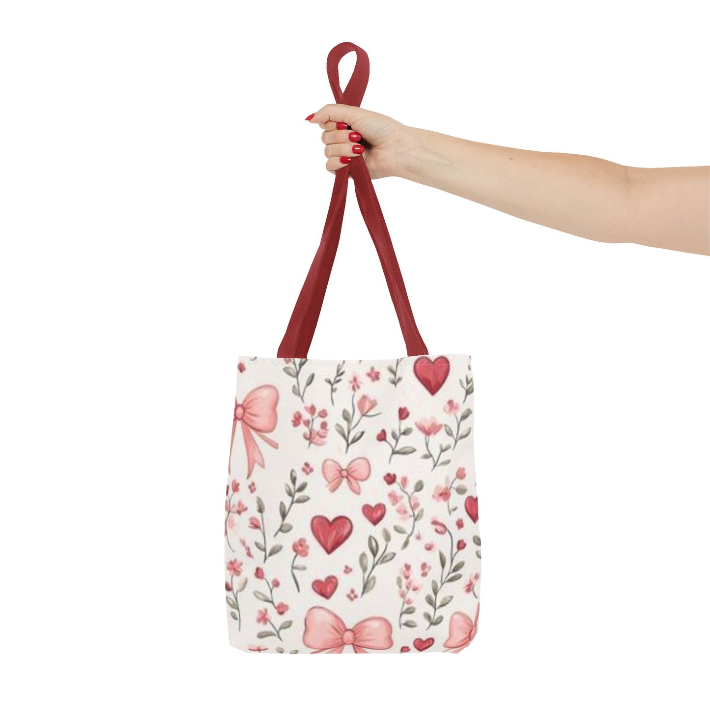 Romantic Floral Tote Bag, Perfect for Mother’s Day, Valentine's Day, Bridesmaid Gift, Everyday Use, Cute Shopping Bag