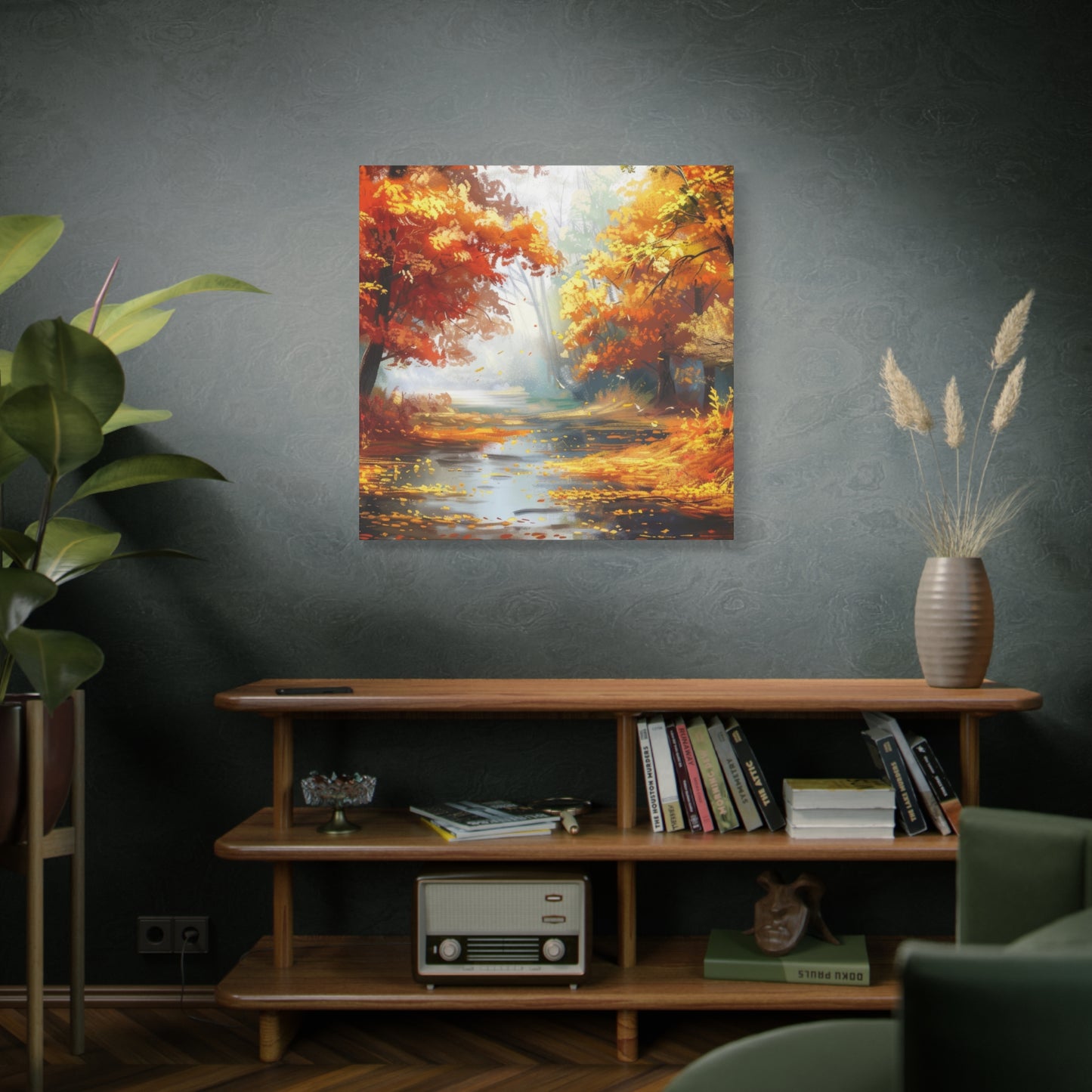 Autumn Serenity Canvas Print, Fall Decor, Home Wall Art, Nature Artwork, Gift for Nature Lovers, Cozy Decorating