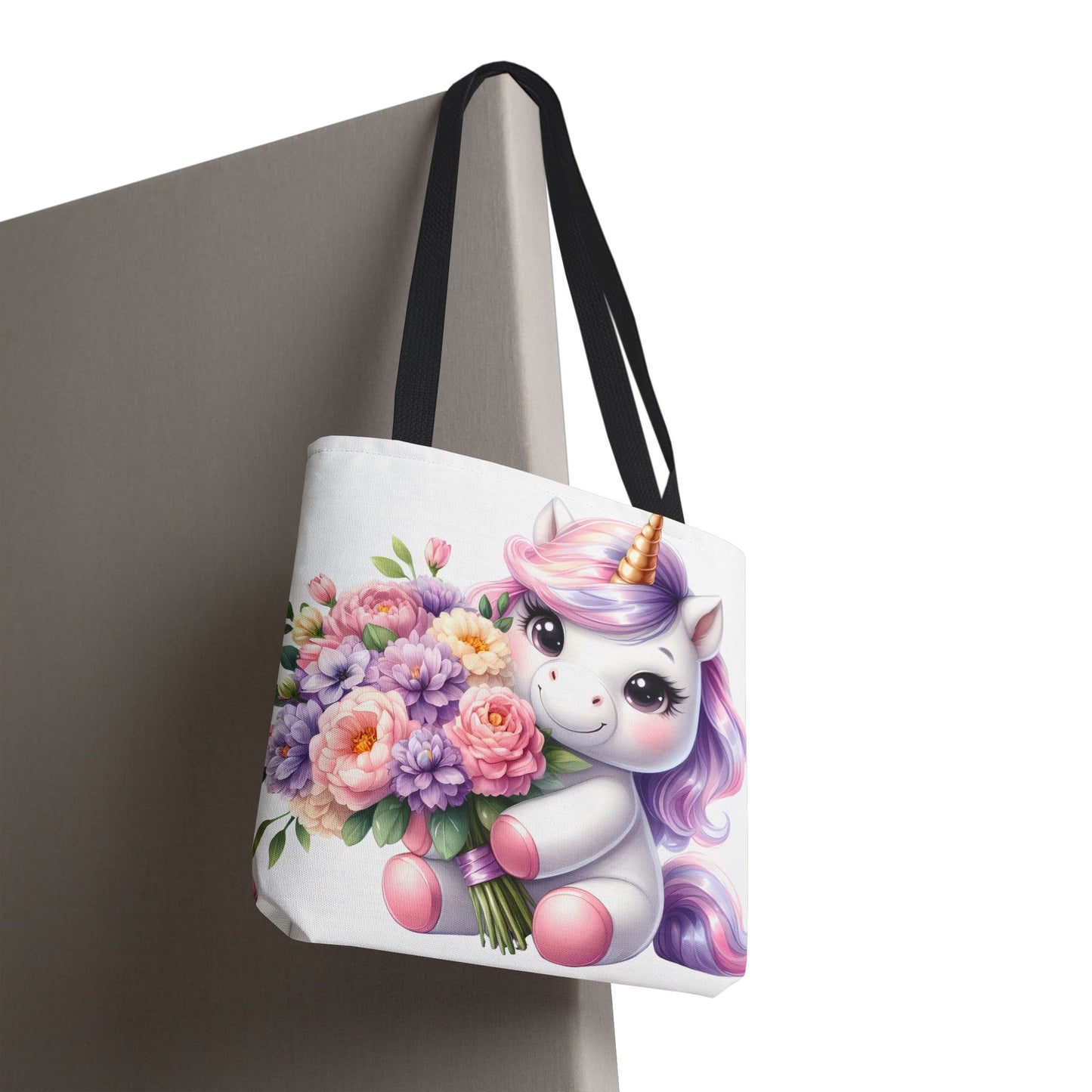 Cute Unicorn Tote Bag, Flower Girl Gift, Kids Birthday Party, Magical Purse for Women, Eco-Friendly Shopping Bag
