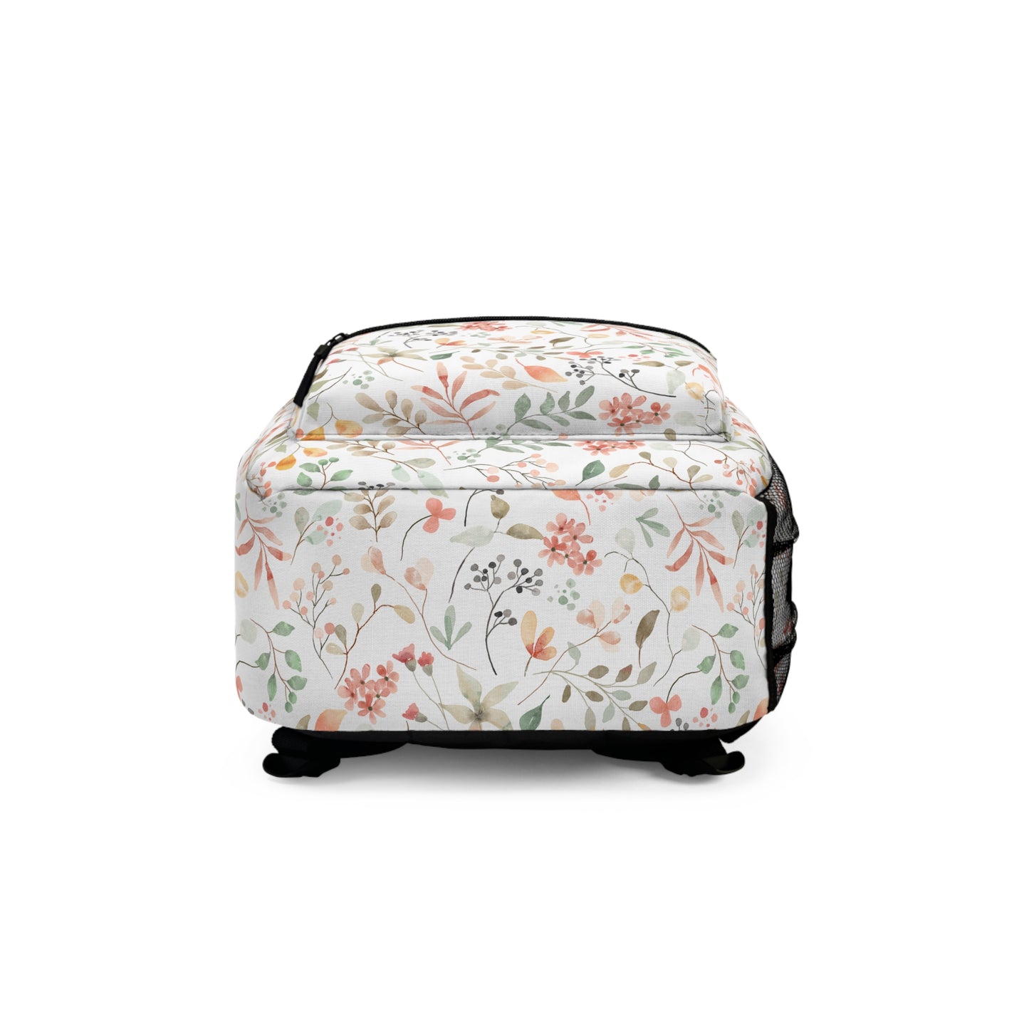 Floral Print Backpack, Stylish School Bag, Trendy Travel Backpack, Floral Design Book Bag, Perfect Gift for Students