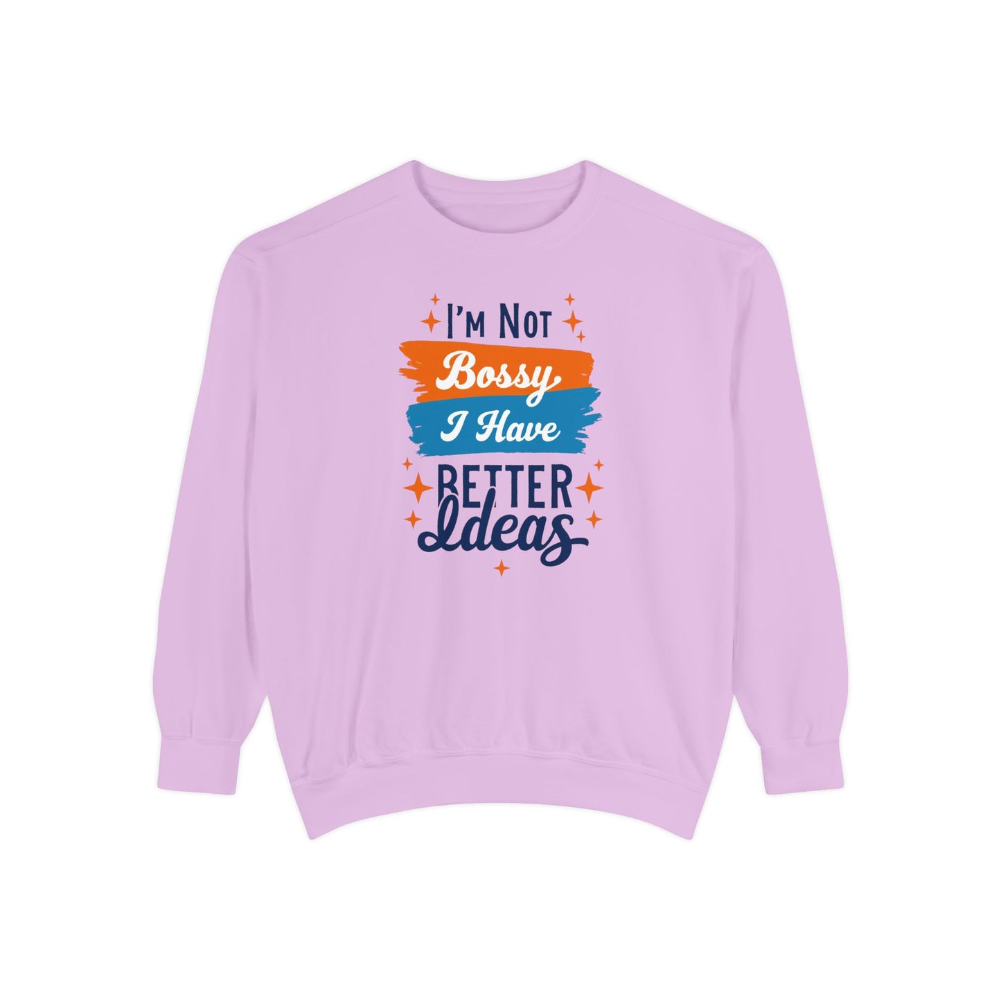 Bossy Ideas Unisex Sweatshirt - Cozy Gift for Friends, Funny Casual Wear, Unique Birthday Present, Relaxed Fit, Cool Motivational Apparel