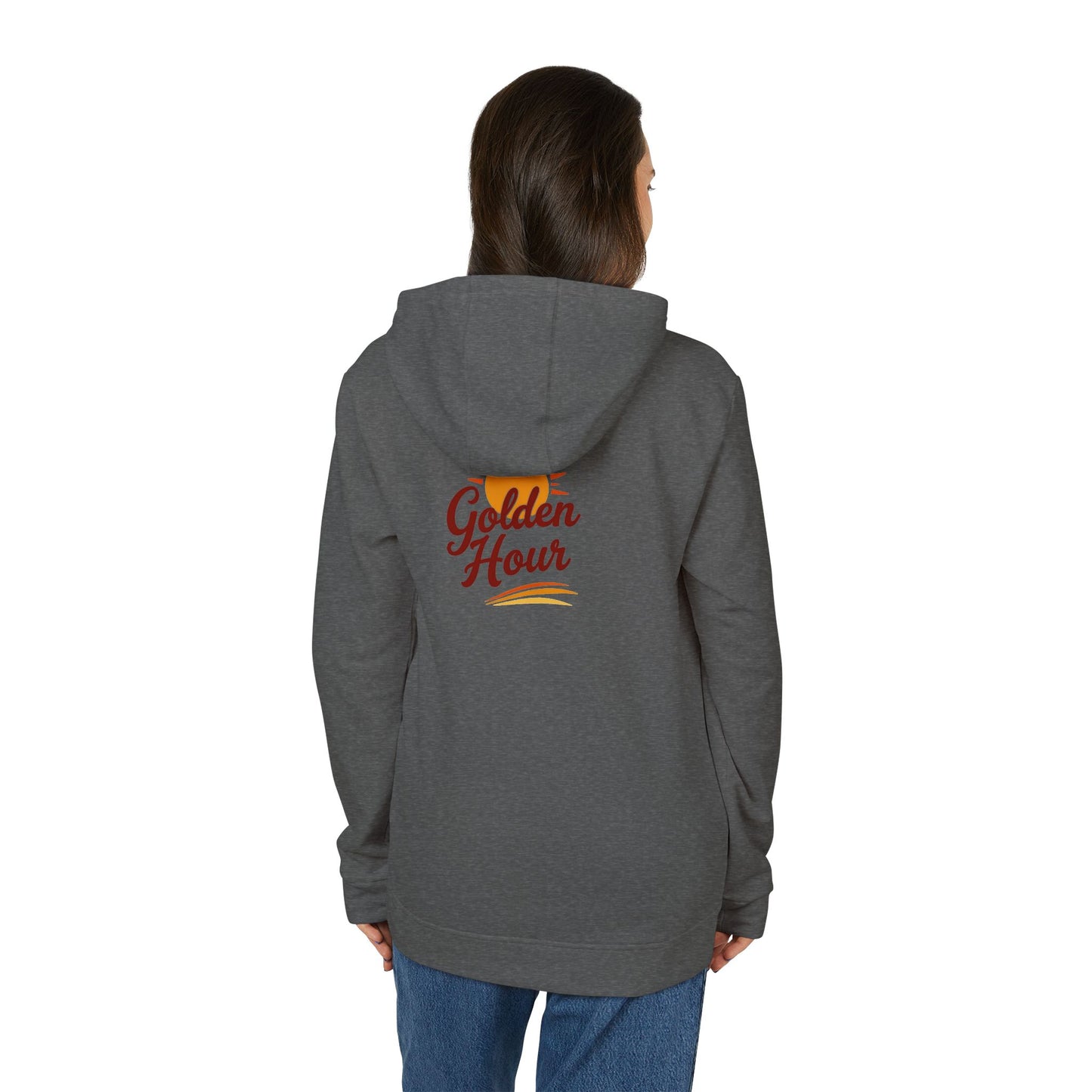 Golden Hour Fleece Hoodie - Cozy Unisex Sweatshirt for Travel, Casual Wear, Gift for Friends, Fall Fashion, Hoodie for Relaxing