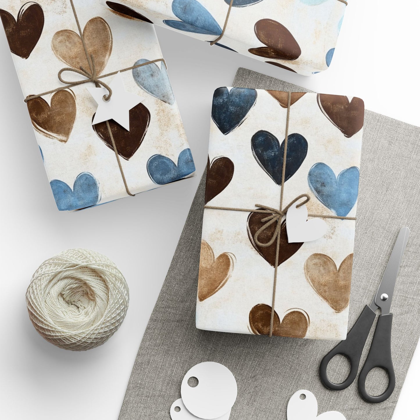 Heart Pattern Wrapping Paper, Gift Wrap, Birthday Pack, Eco-Friendly Wrapping, Valentine's Day Decor, Holiday Gift Ideas