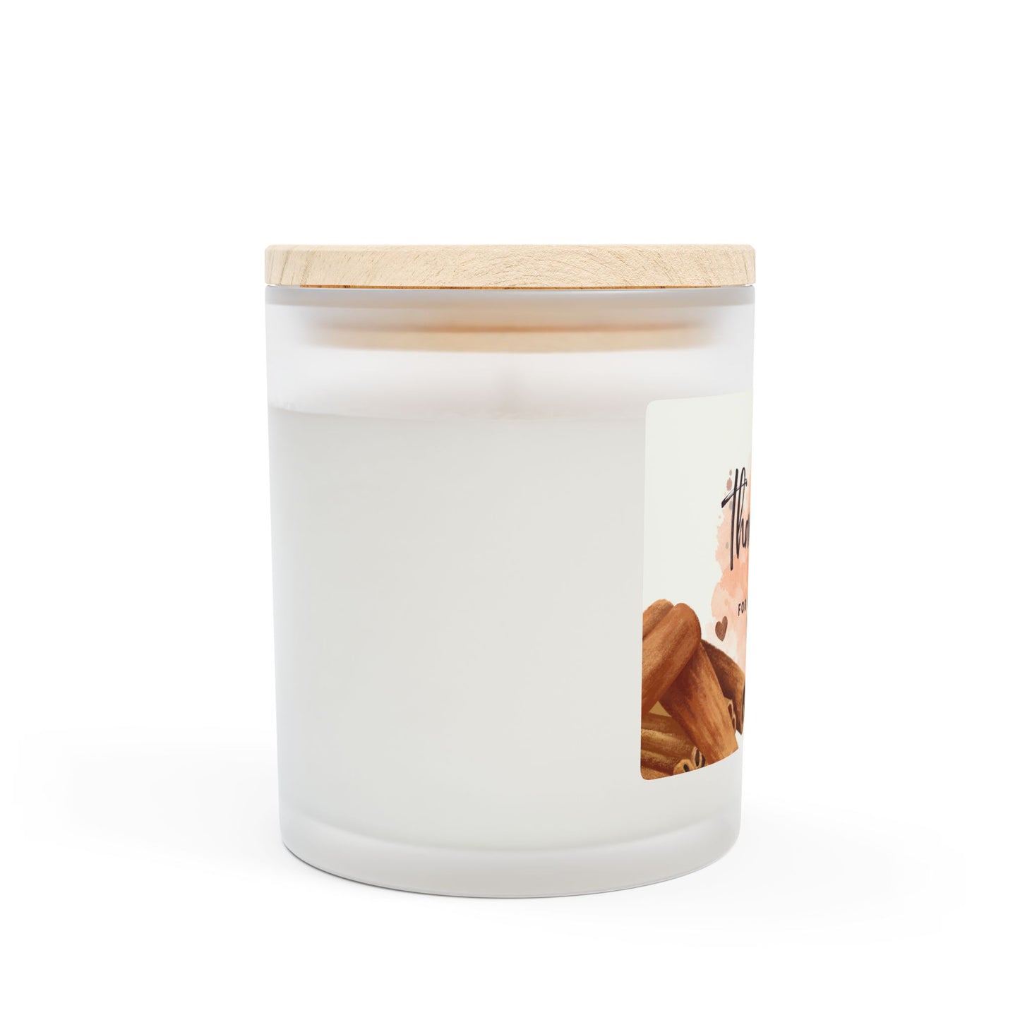 Personalized Thank You Candle - Frosted Glass 11oz