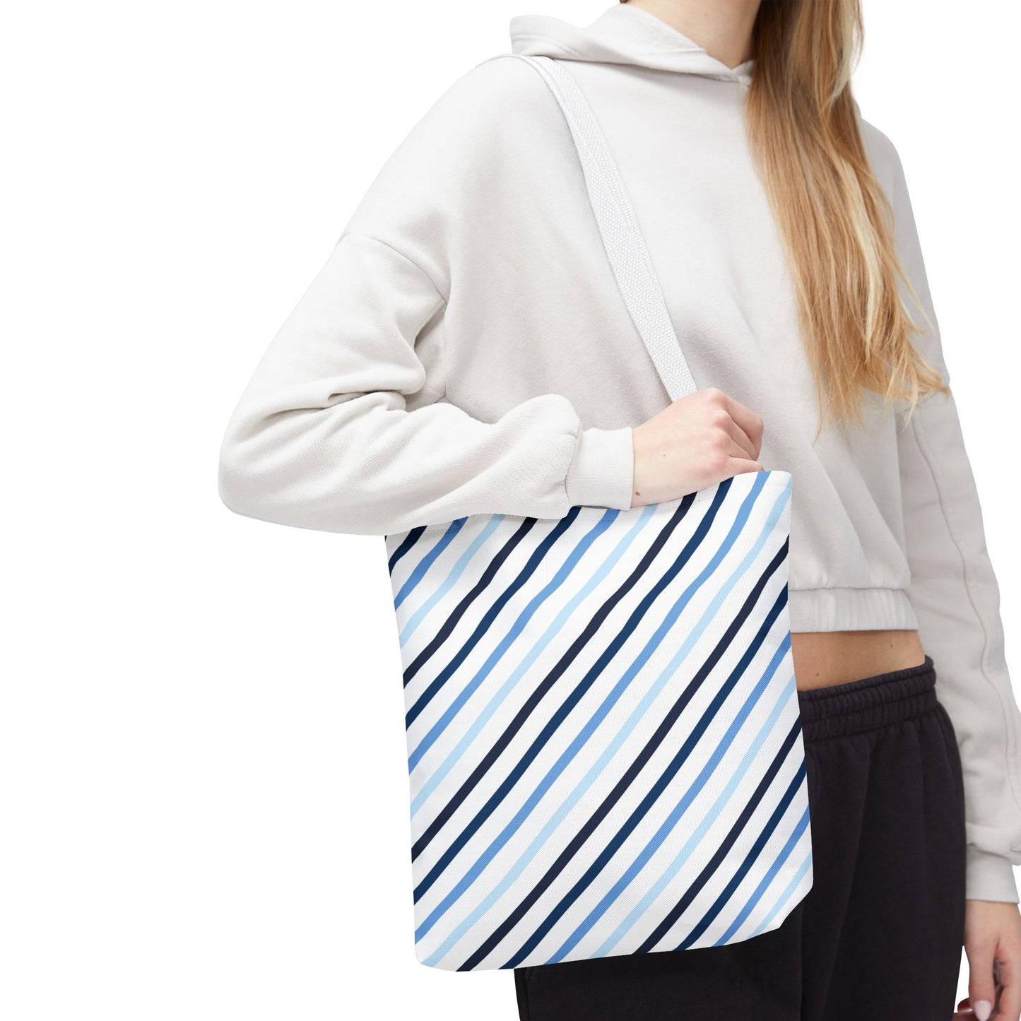 Stylish Striped Tote Bag, Everyday Carryall, Reusable Shopping Bag, Eco-Friendly Gift, Chic Fashion Accessory