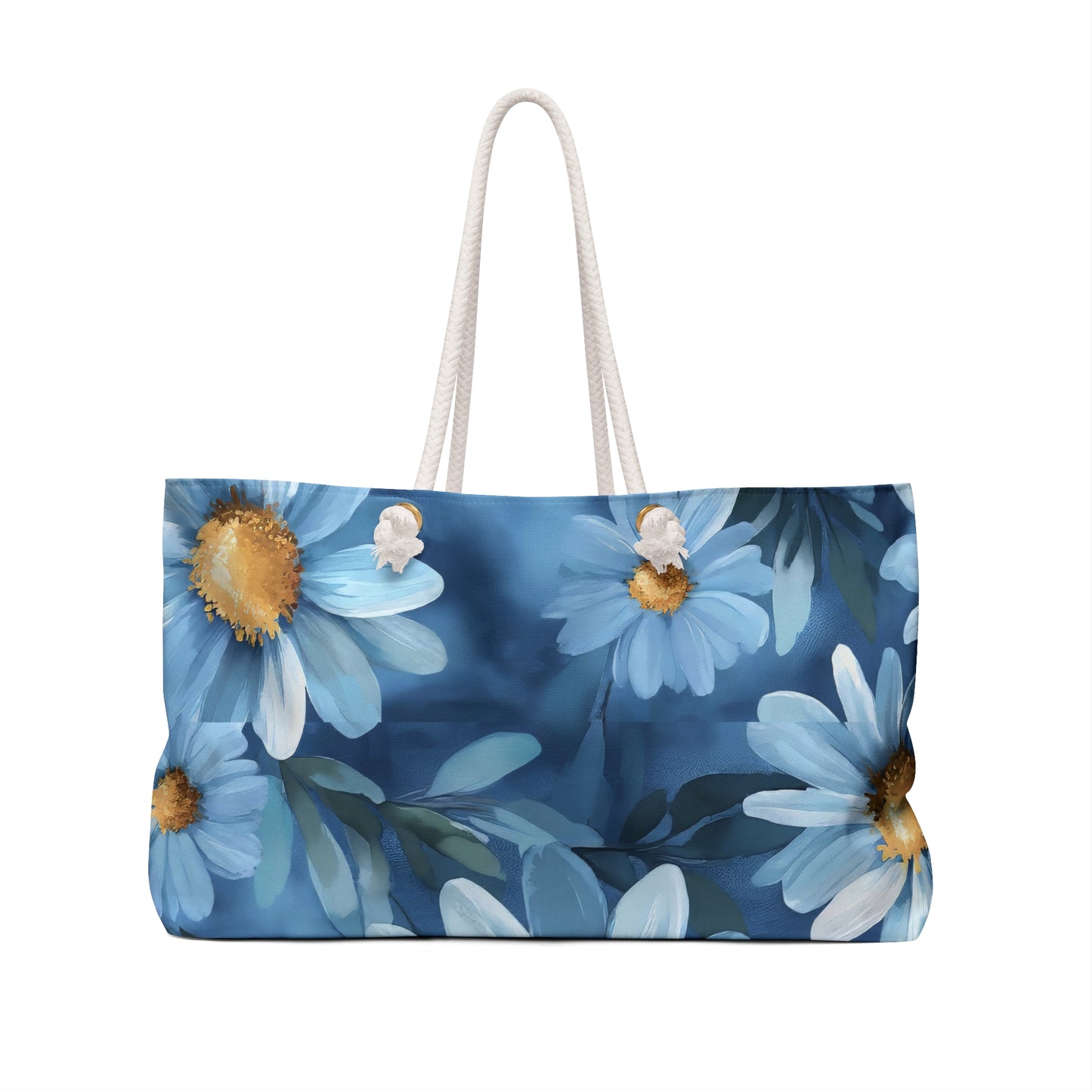 Floral Weekend Bag - Flower Print Tote, Travel Bag, Beach Bag, Canvas Weekender, Gift for Her
