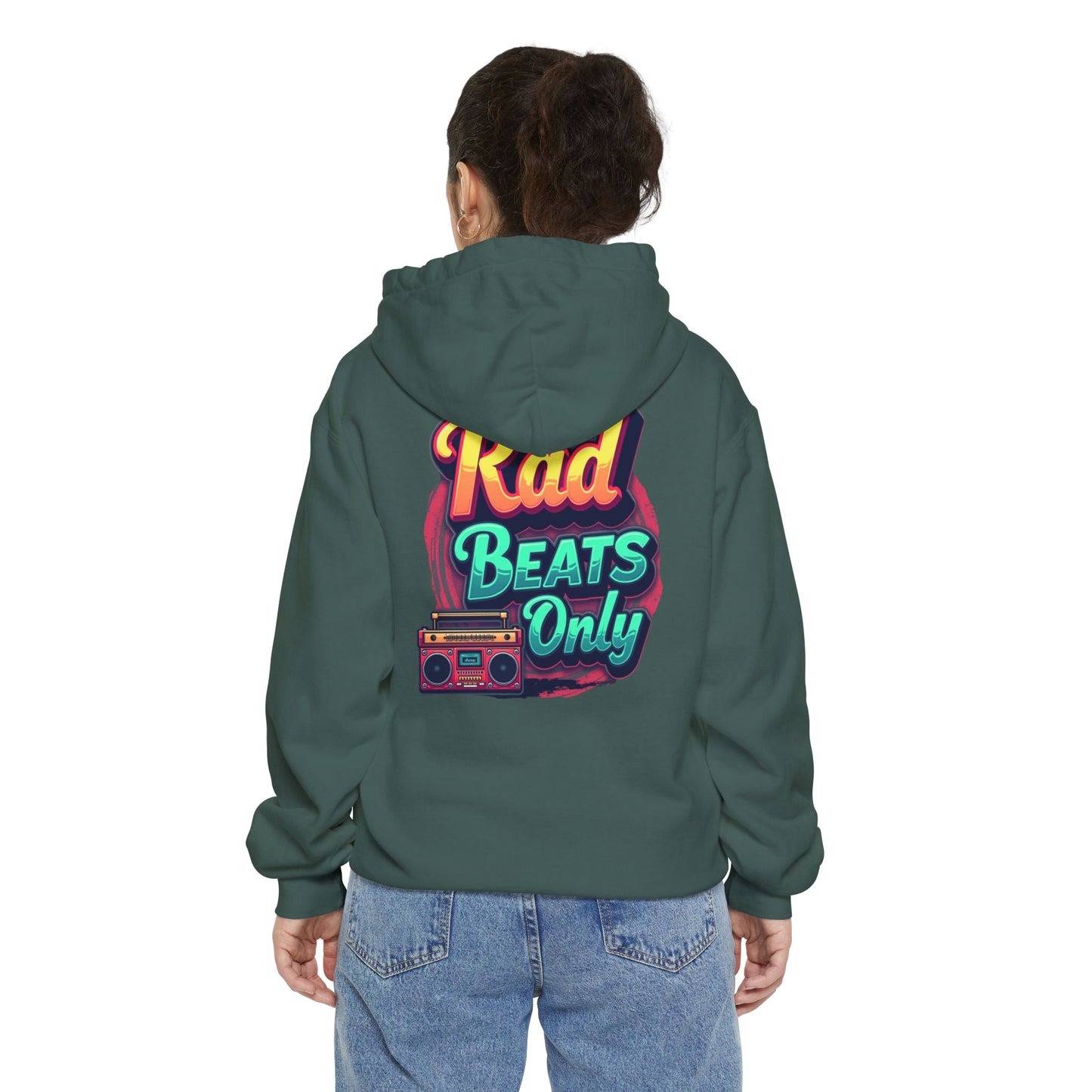 Rad Beats Unisex Hoodie, Music Lover Gift, Fun Retro Apparel, Unique Streetwear, Perfect for Casual Outfits