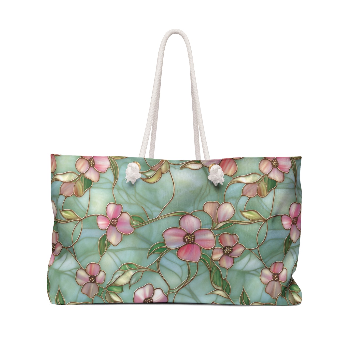 Floral Weekender Bag | Travel Tote, Beach Bag, Gym Bag, Overnight Bag, Summer Essentials
