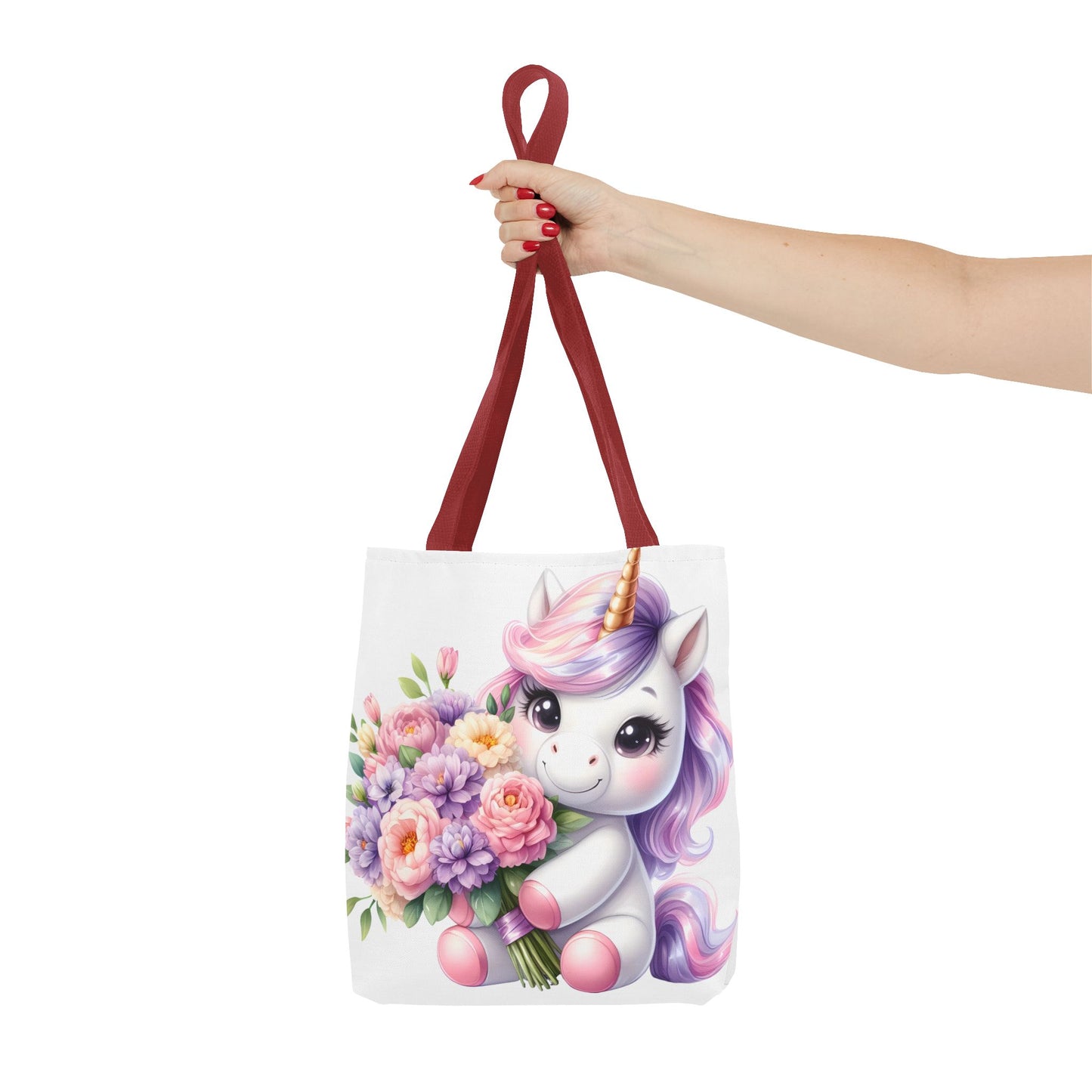 Cute Unicorn Tote Bag, Flower Girl Gift, Kids Birthday Party, Magical Purse for Women, Eco-Friendly Shopping Bag