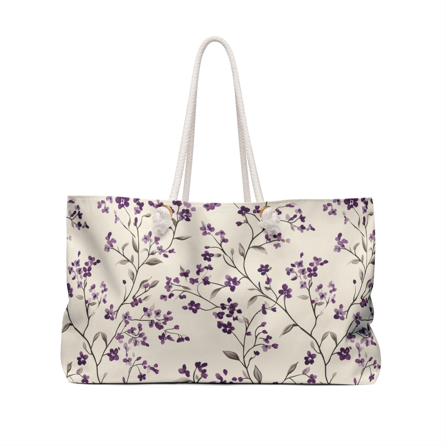 Floral Weekender Bag, Stylish Travel Tote, Weekend Getaway Bag, Gift for Her, Summer Vacation Essentials