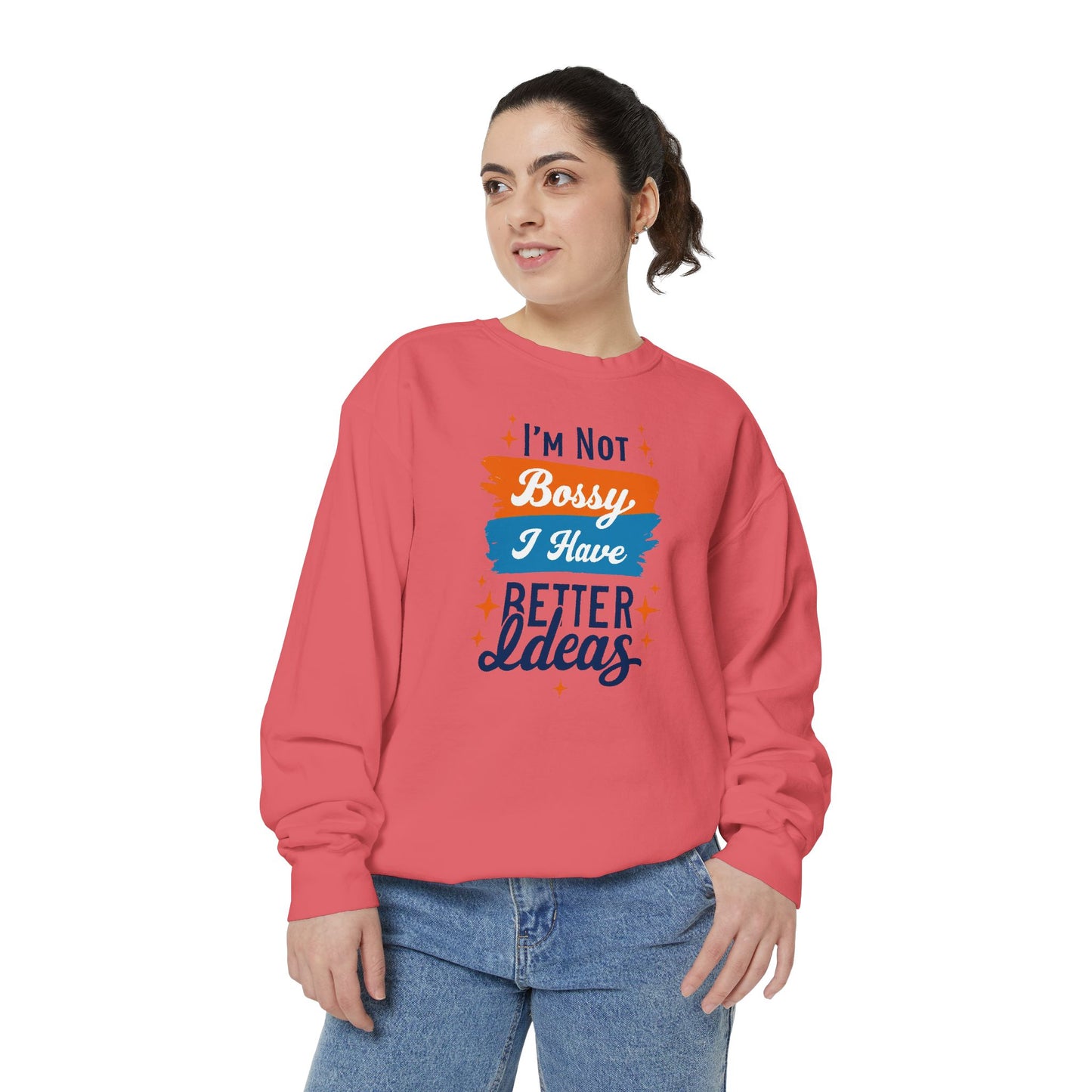 Bossy Ideas Unisex Sweatshirt - Cozy Gift for Friends, Funny Casual Wear, Unique Birthday Present, Relaxed Fit, Cool Motivational Apparel