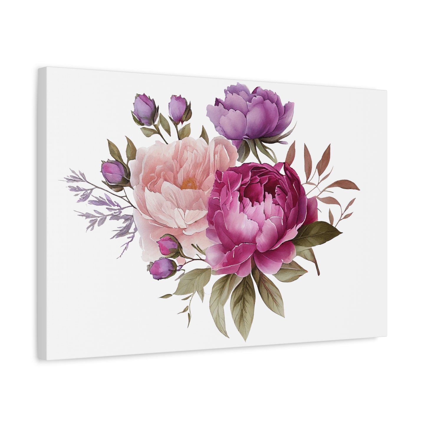 Floral Wall Art Canvas, Home Decor, Gift for Her, Peony Art, Living Room Decoration, Mothers Day