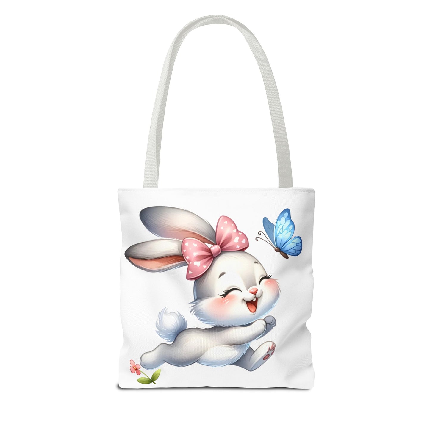 Cute Bunny Tote Bag - Stylish, Practical, Spring Decor, Easter Gift, Floral Shopping