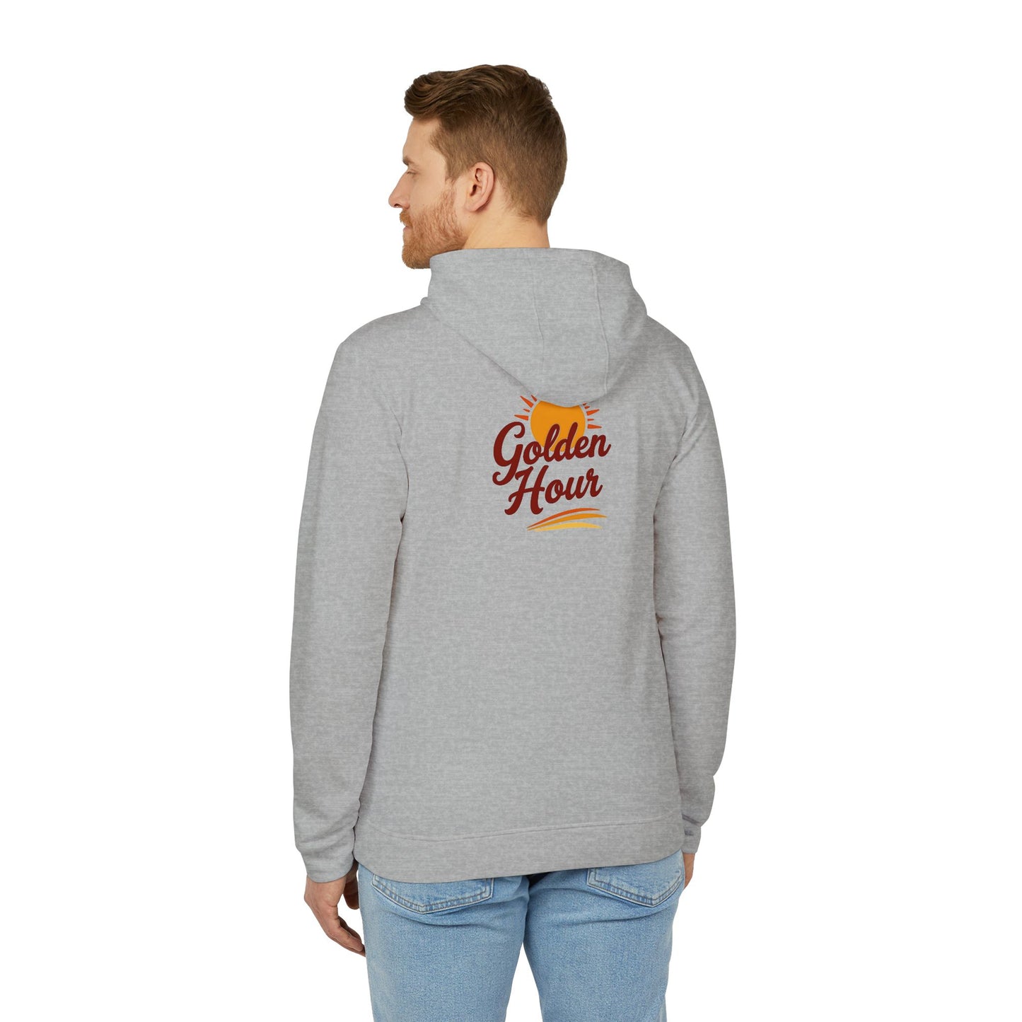 Golden Hour Fleece Hoodie - Cozy Unisex Sweatshirt for Travel, Casual Wear, Gift for Friends, Fall Fashion, Hoodie for Relaxing